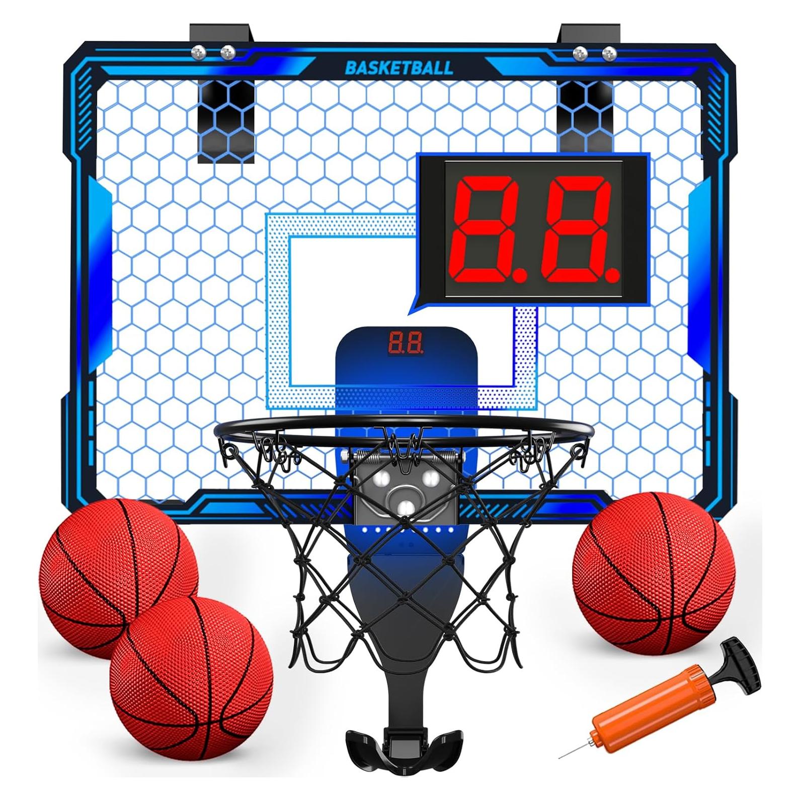 Aro de Baloncesto HYES Mini LED Plegable con Marcador