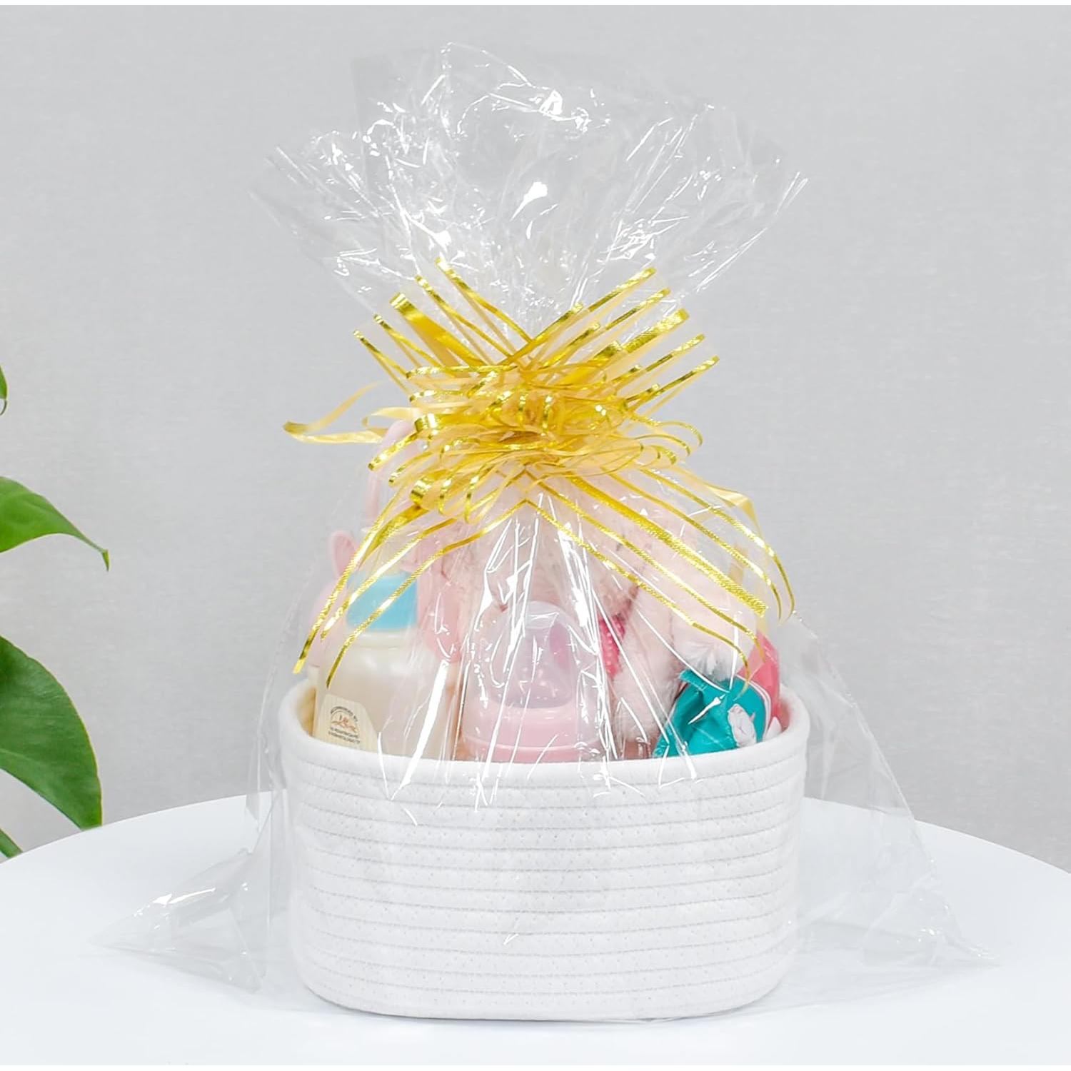 Cesta Pequeña ABenkle Tejida 22x16x12 cm para Almacenamiento