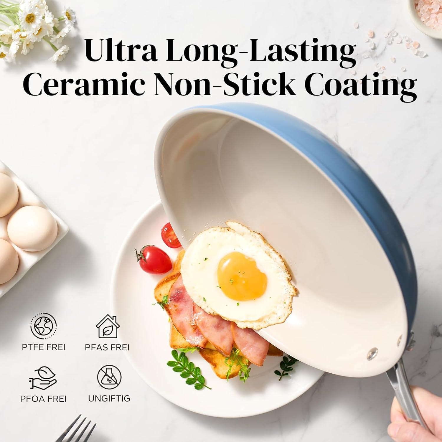 Sartén Antiadherente de Cerámica Redchef 20.32 cm Azul