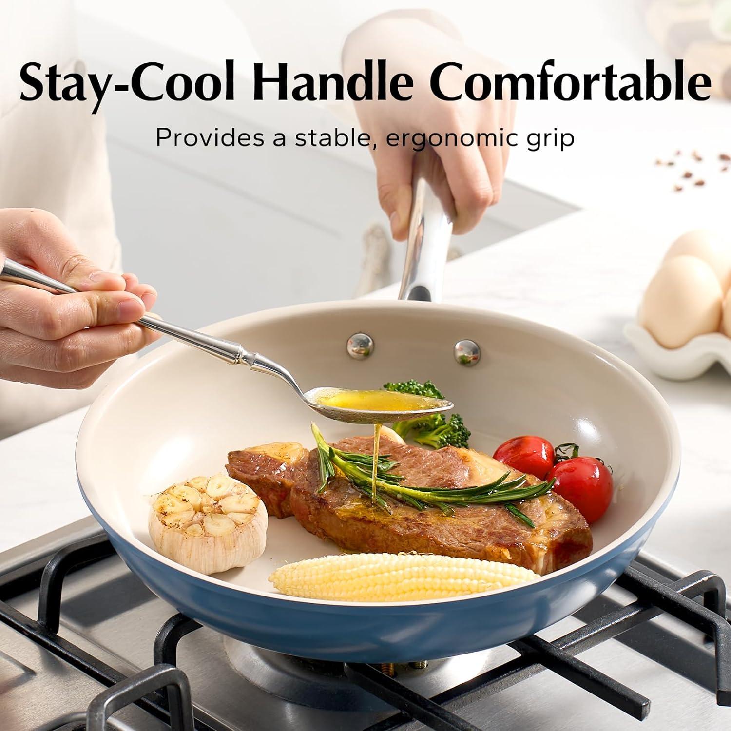 Sartén Antiadherente de Cerámica Redchef 20.32 cm Azul