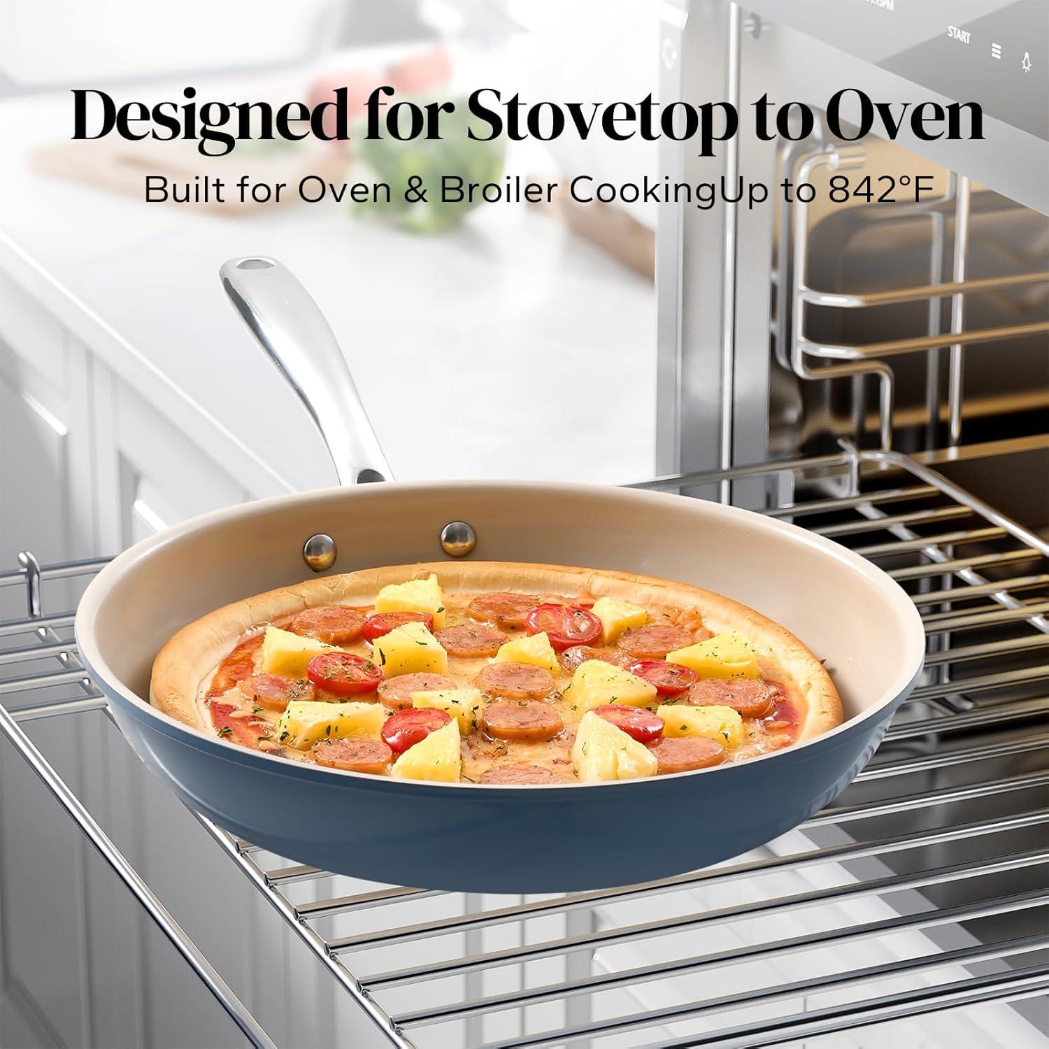 Sartén Antiadherente de Cerámica Redchef 20.32 cm Azul