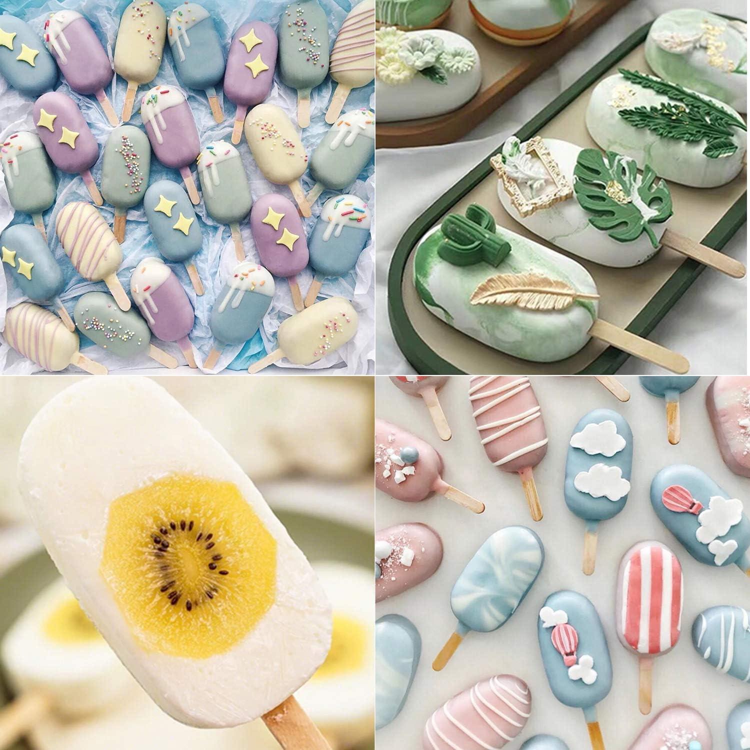 Moldes de Paletas de Silicona Ozera 2 Piezas Multicolor