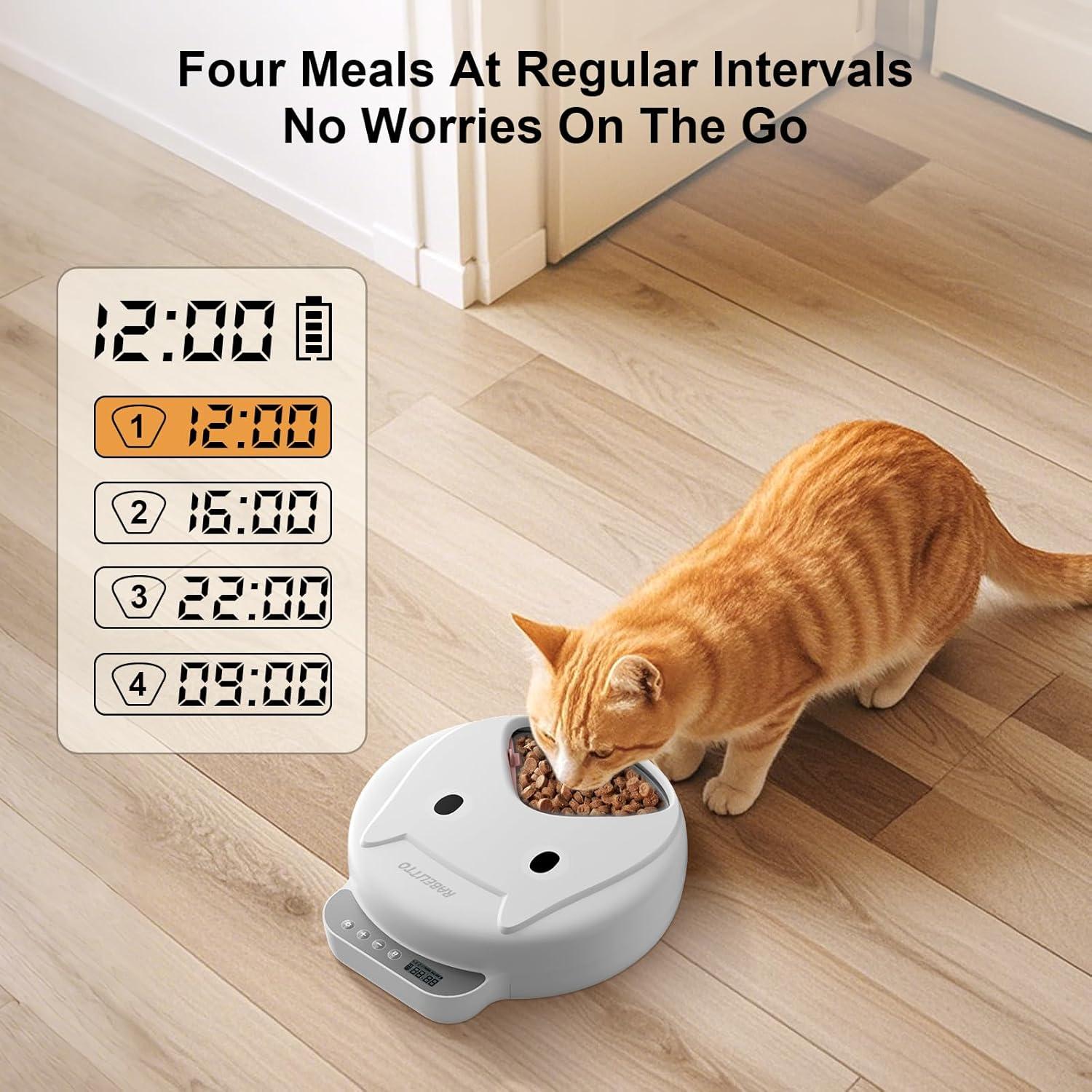 Dispensador Automático de Comida para Gatos RABELLITO 1.26kg