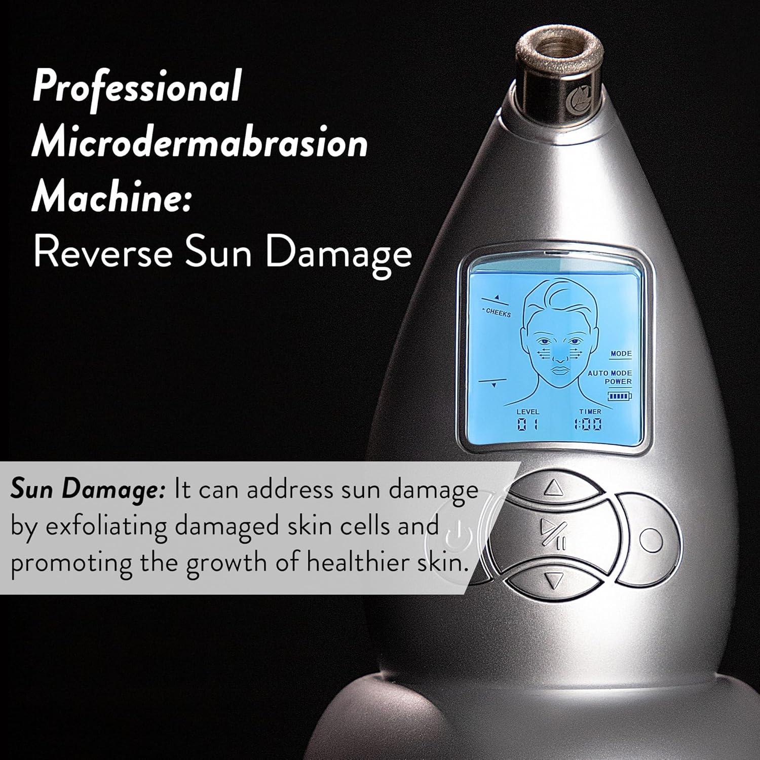 Máquina de Microdermoabrasi&oacute;n Microderm GLO Plata - Kit Facial Antienvejecimiento