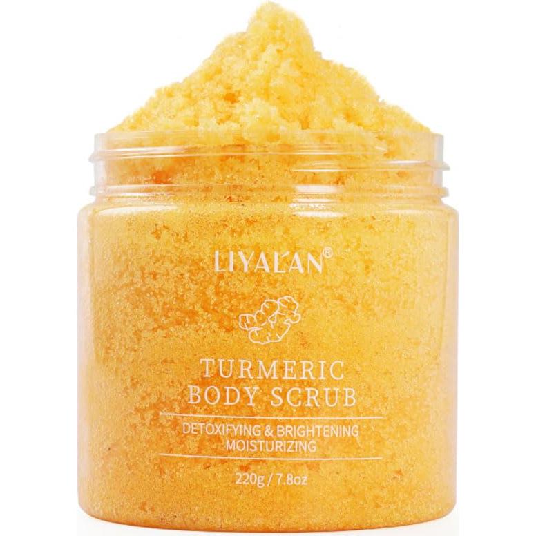 Exfoliante Corporal de Cúrcuma Liyalan 220g Hidratante Natural