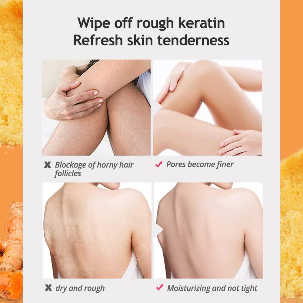 Exfoliante Corporal de Cúrcuma Liyalan 220g Hidratante Natural