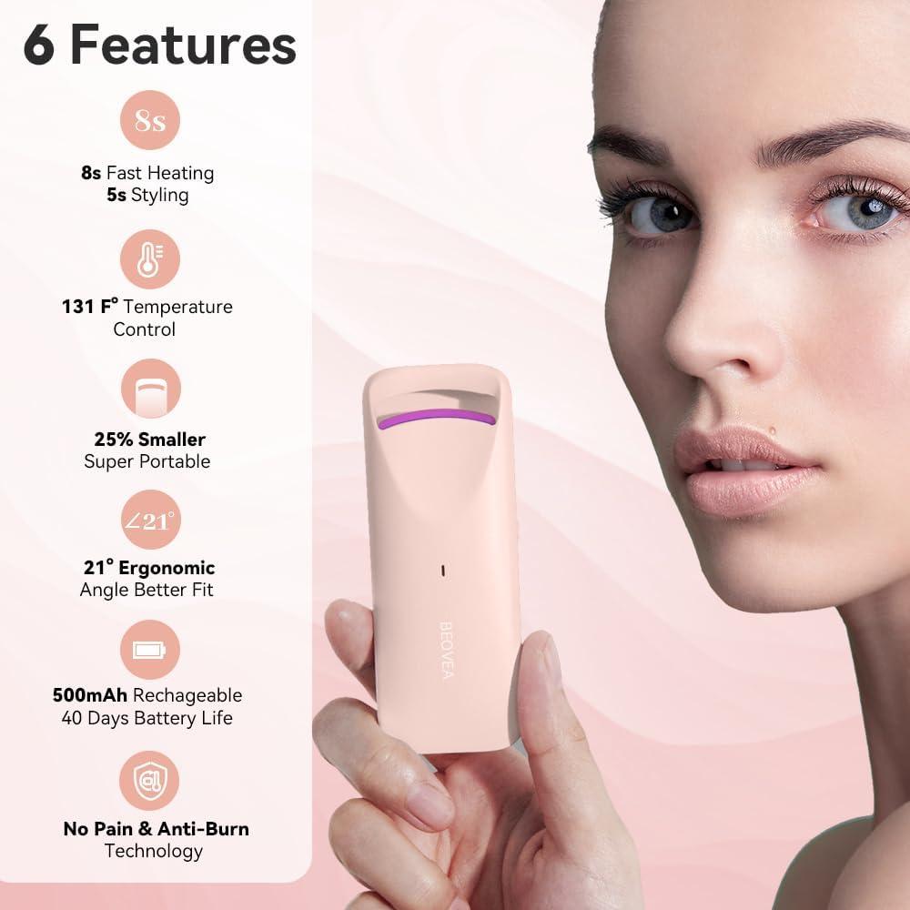 Rizador de Pestañas Eléctrico BEOVEA BV18-305 Mini Recargable