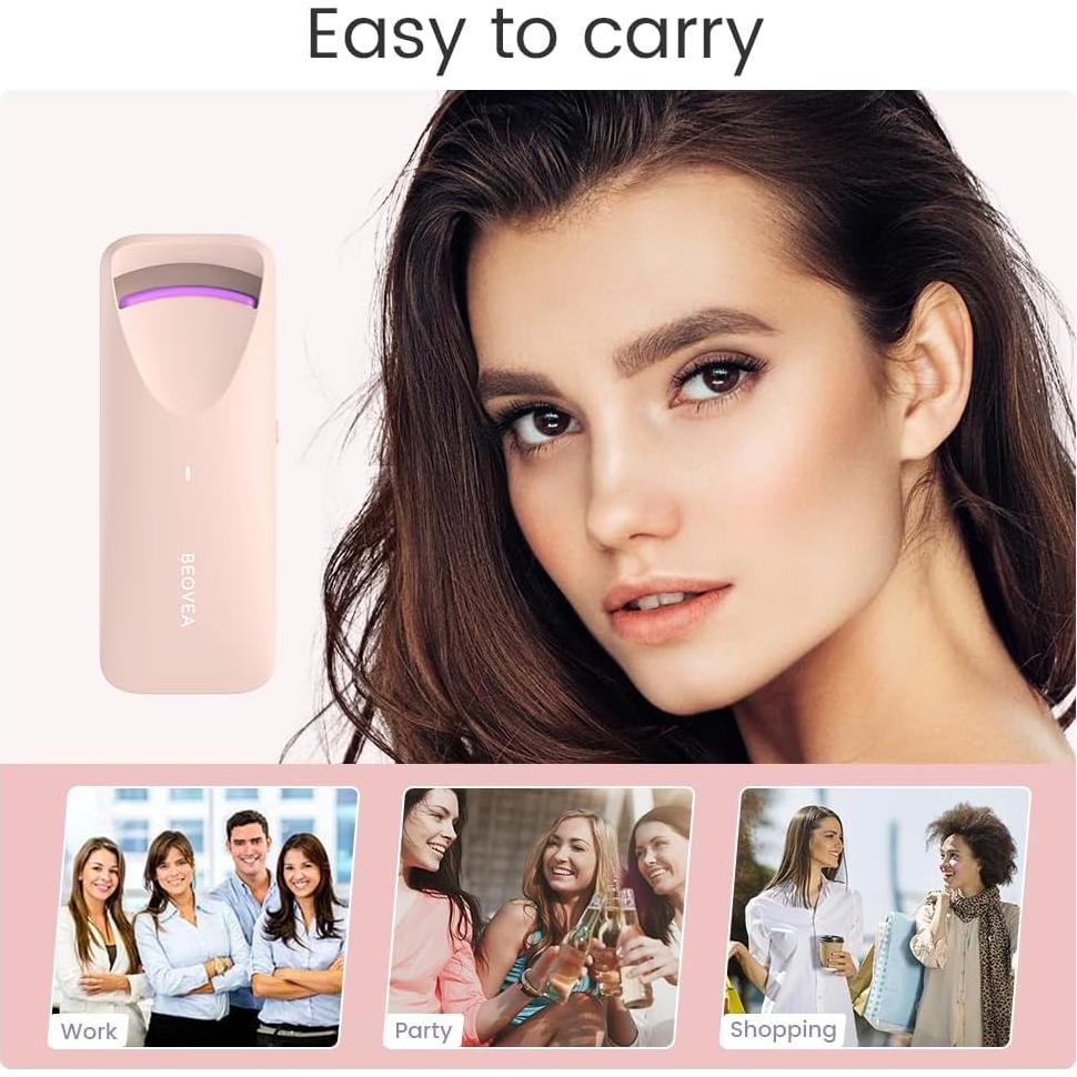 Rizador de Pestañas Eléctrico BEOVEA BV18-305 Mini Recargable