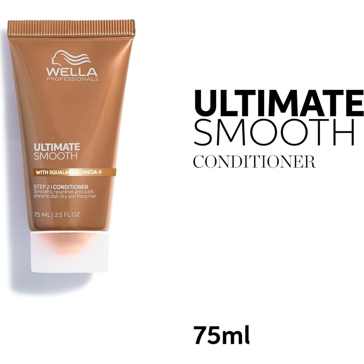 Acondicionador Wella Professionals Ultimate Smooth 74ml - Cabello Seco y Frizzado