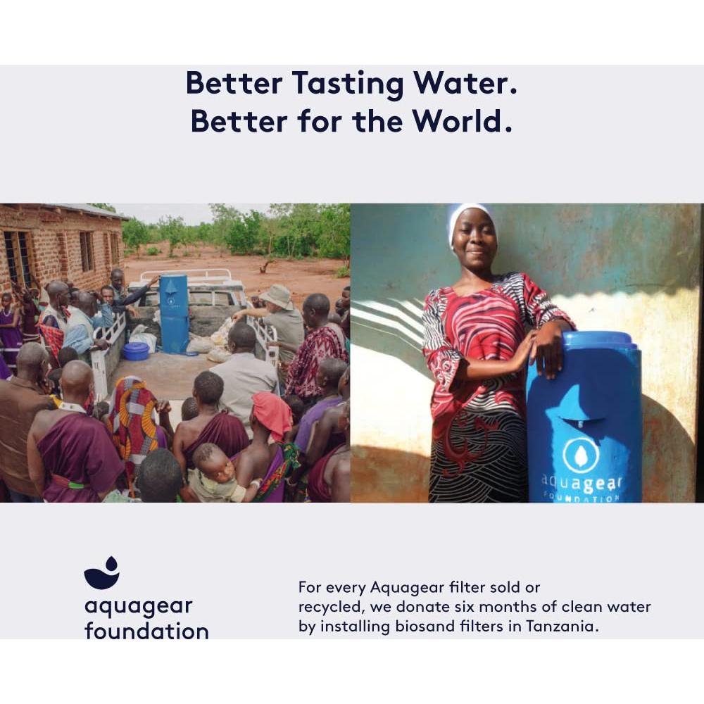 Jarra de Filtro de Agua Aquagear 10 Tazas - Filtra Plomo y Cloro