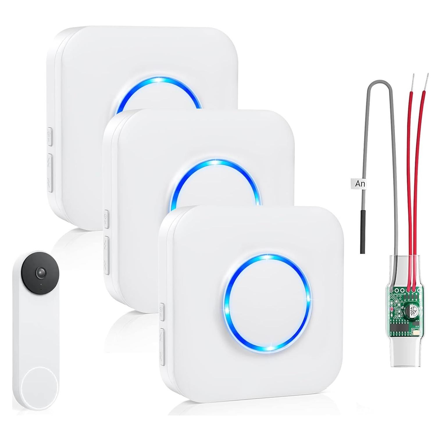Timbre Inalámbrico Satisure para Google Nest 2da Generación