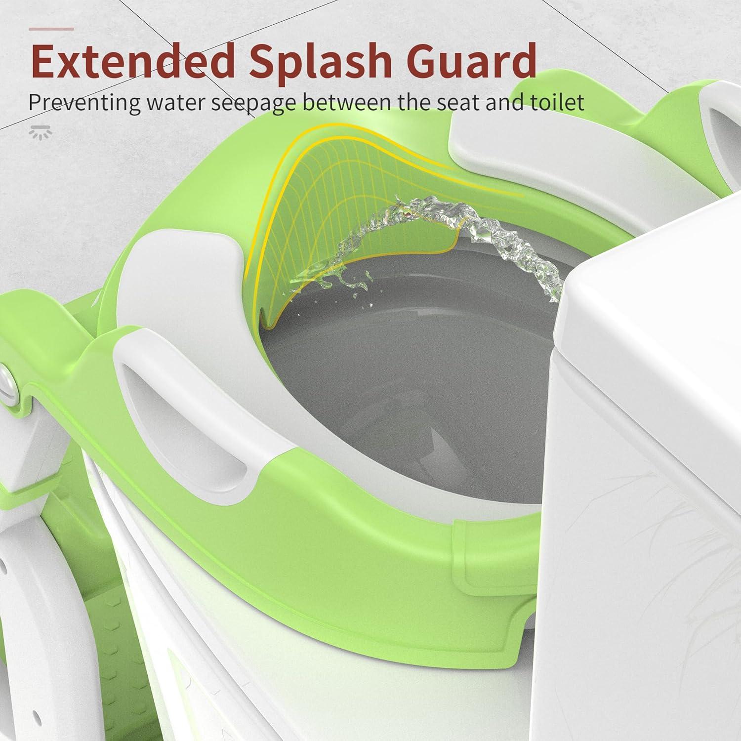 Asiento de Entrenamiento para Baño MeuLife Verde 2 en 1