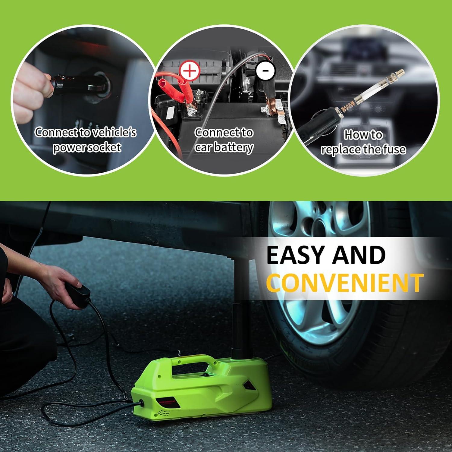 Gato Eléctrico Simtamy ZSD01-G-C 5 Ton 12V 44.96 cm