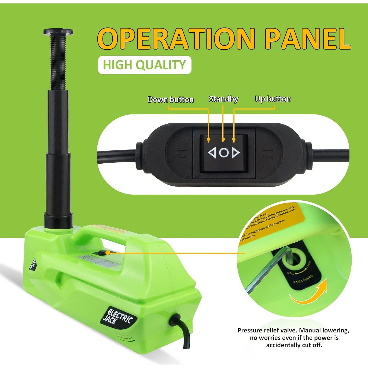 Gato Eléctrico Simtamy ZSD01-G-C 5 Ton 12V 44.96 cm