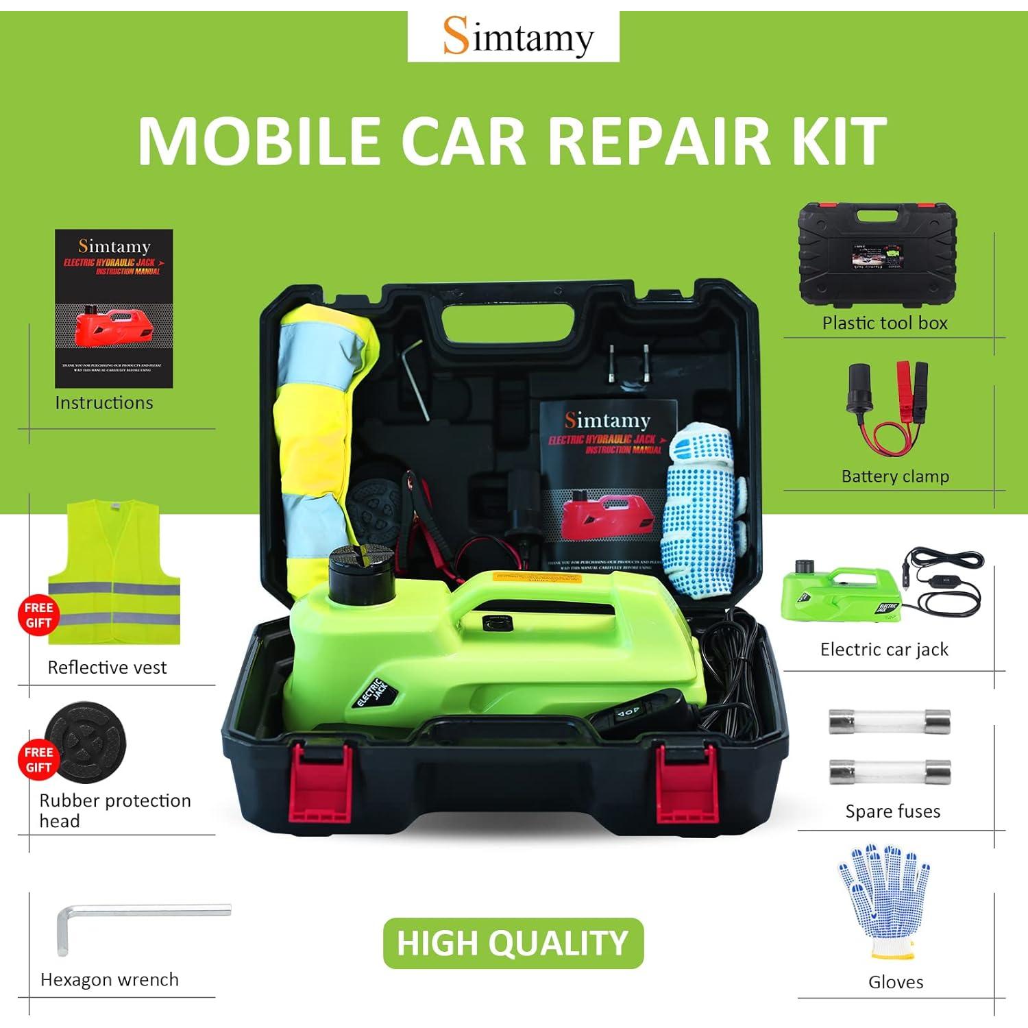 Gato Eléctrico Simtamy ZSD01-G-C 5 Ton 12V 44.96 cm