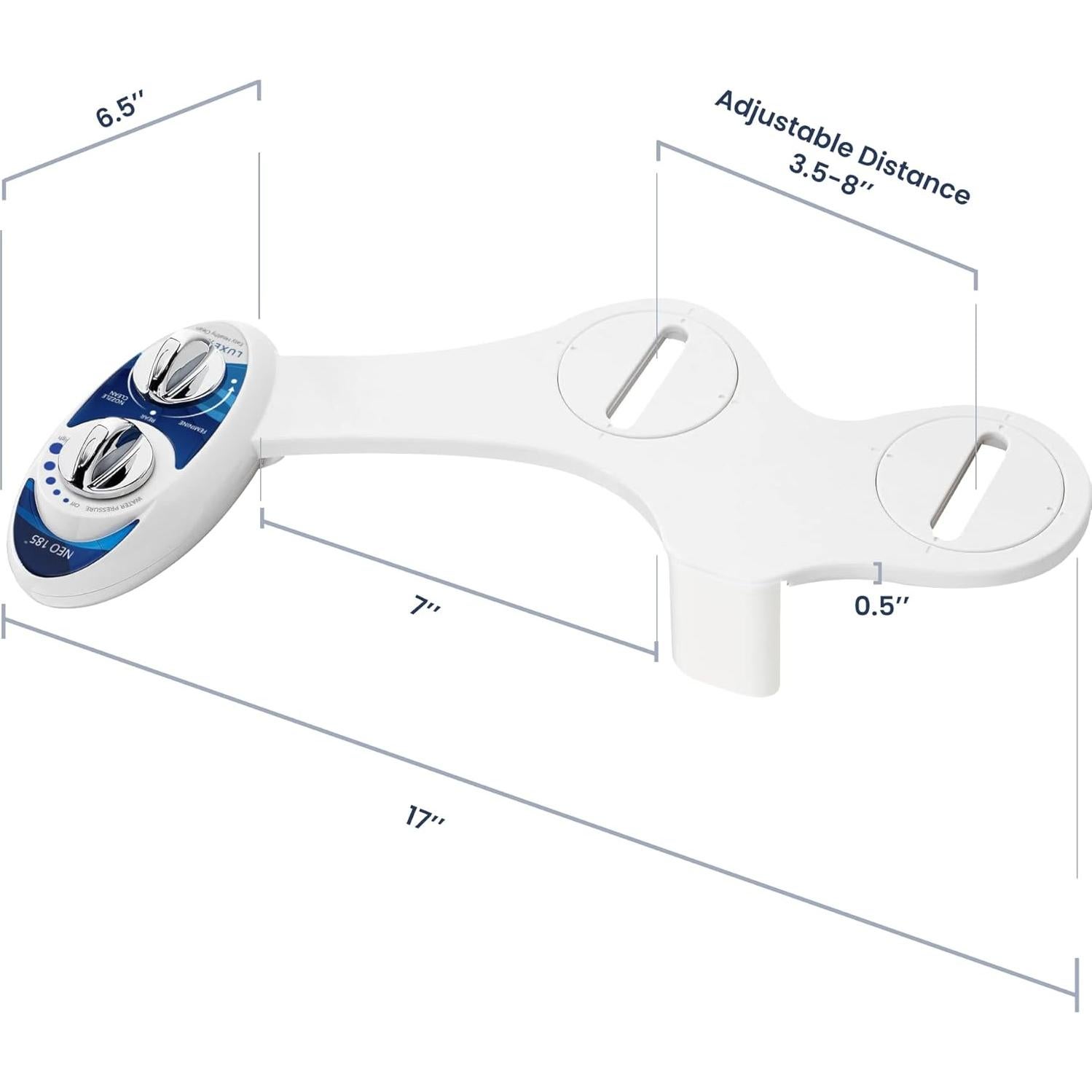 Bidet LUXE NEO 185 - Doble Boquilla, Autolimpiante, Azul