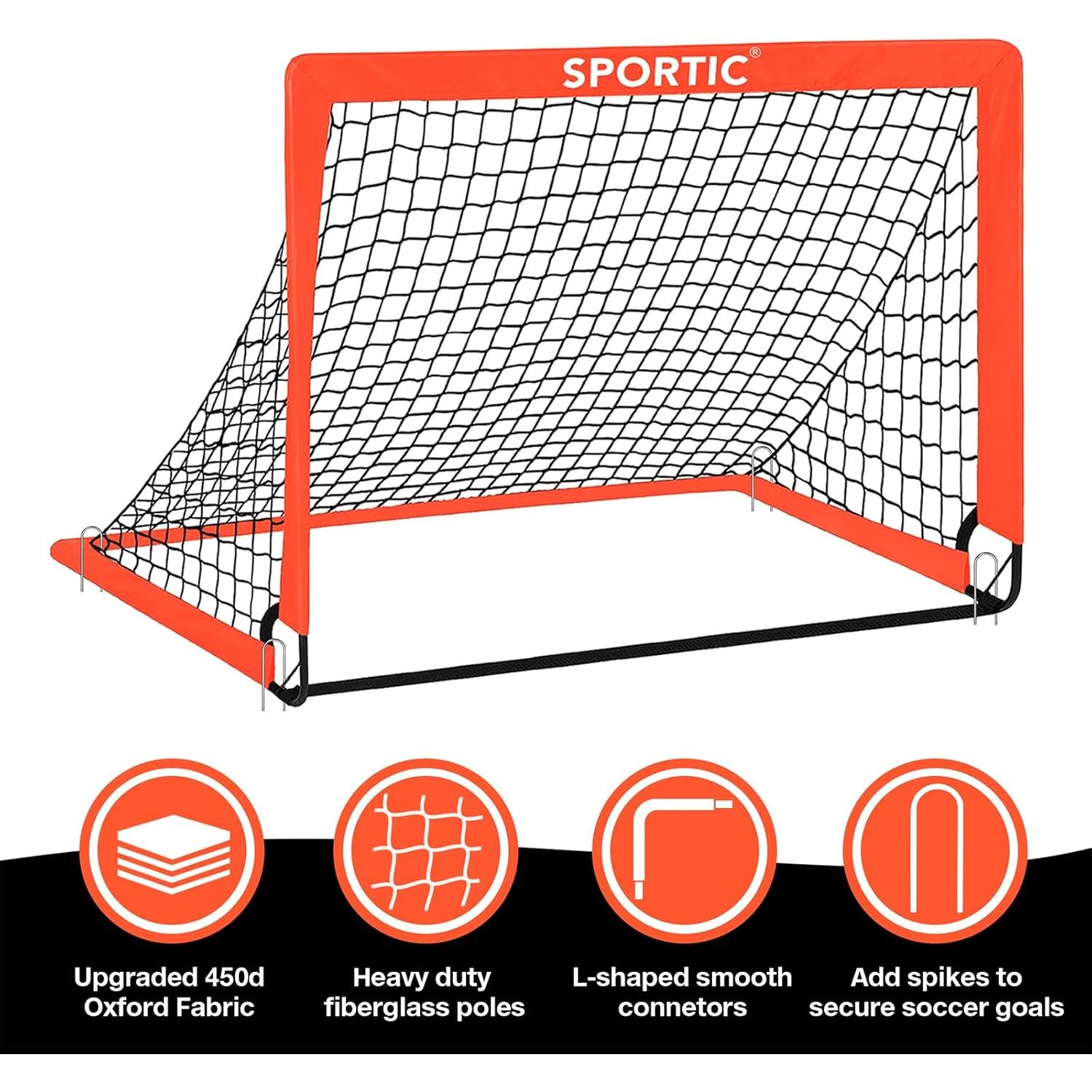 Paquete de 2 Redes de Fútbol SPORTIC SPSN001 para Niños