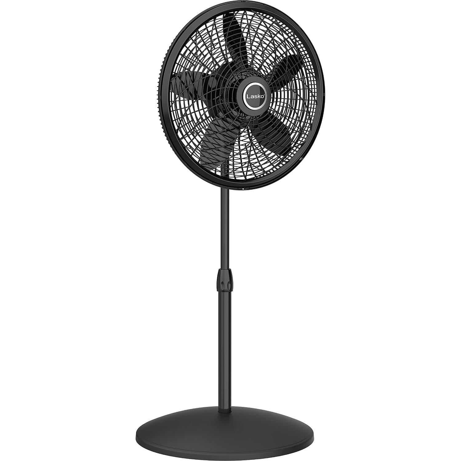 Ventilador de Mesa Oscilante Lasko 43 cm Vintage y Pedestal 46 cm