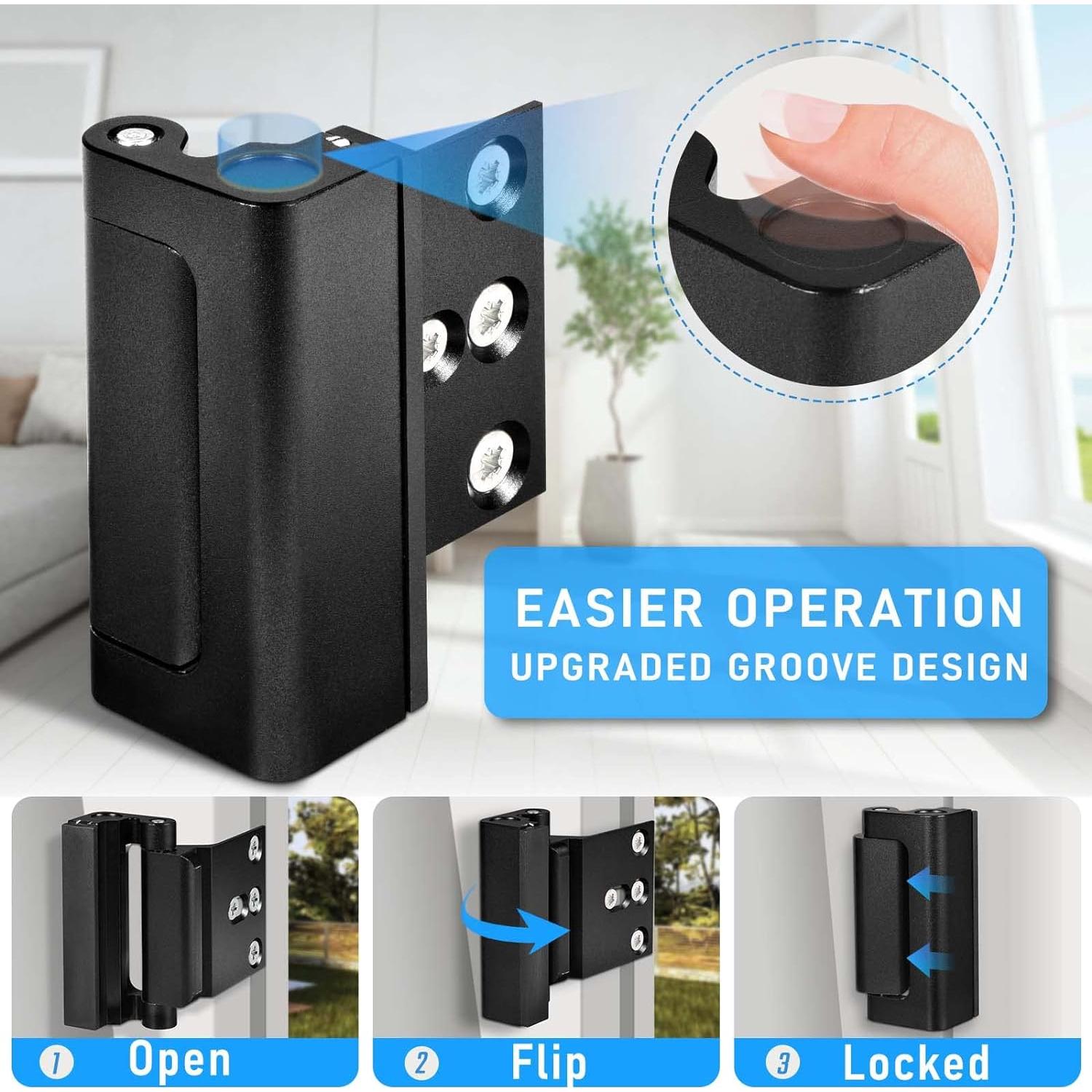 Cerradura de Refuerzo Steinwhale 2Pack Seguridad Niños 3"