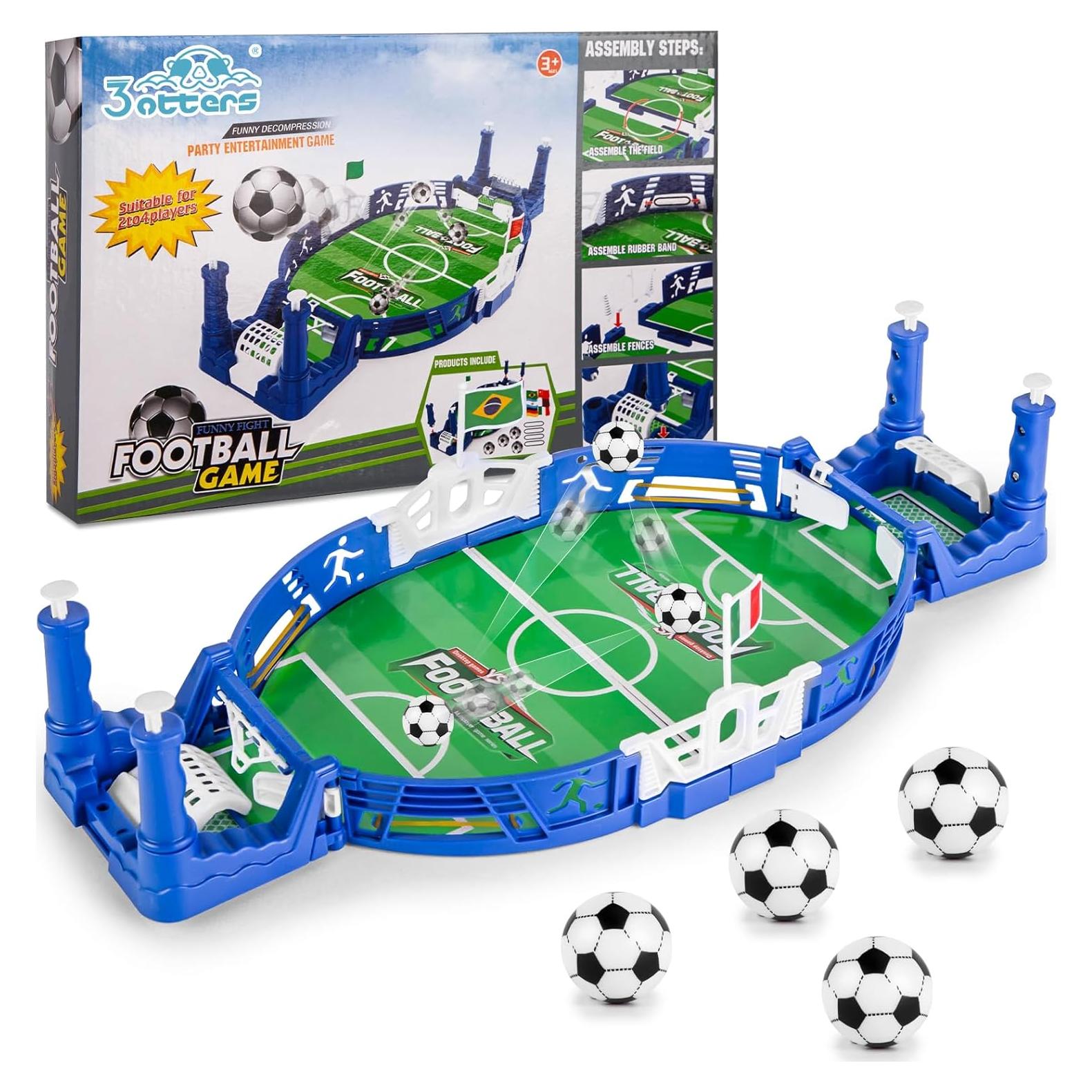 Juego de Fútbol de Mesa 3 Nutrias Mini Foosball Interactivo