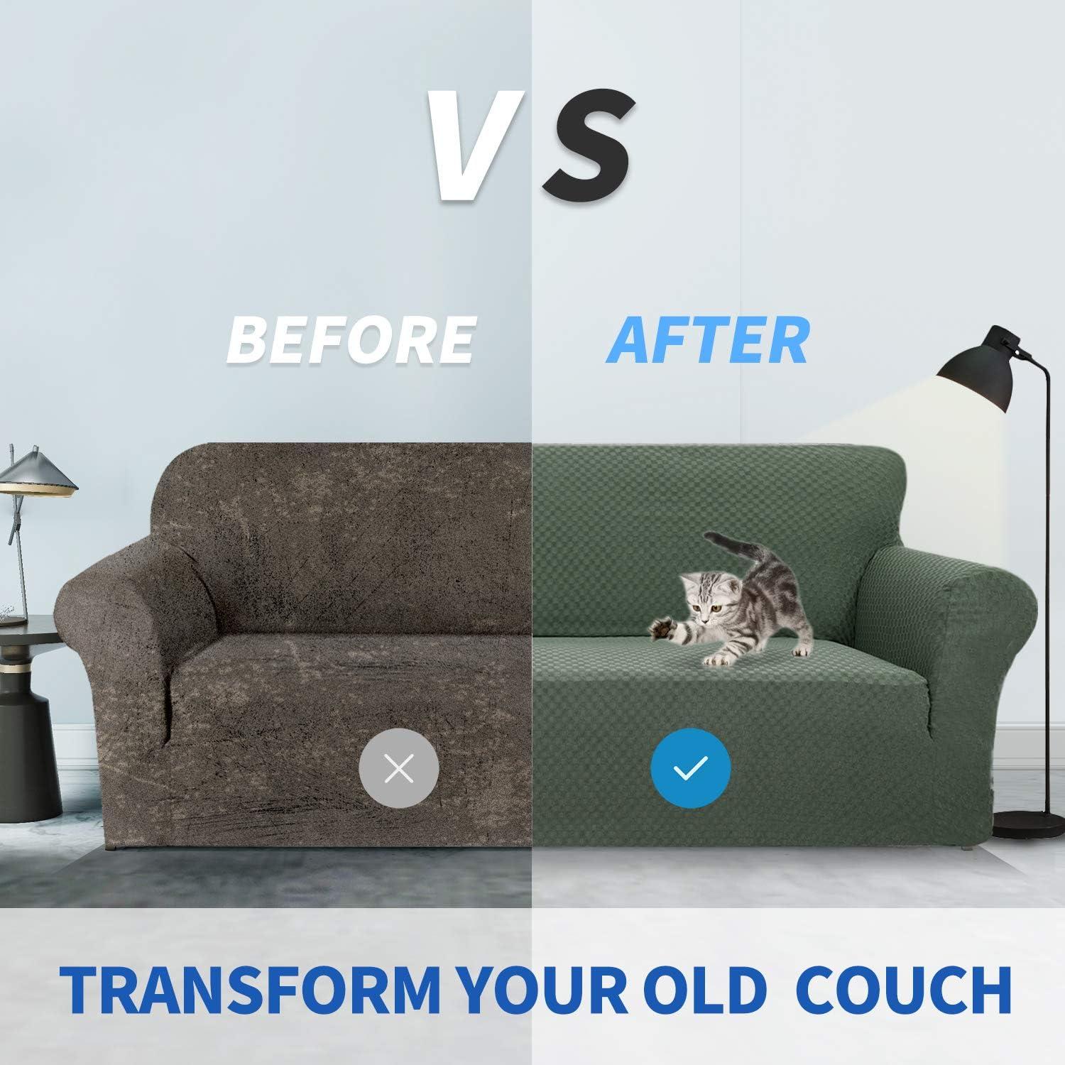 Funda de Silla ZNSAYOTX Jacquard Verde Militar 1 Pieza