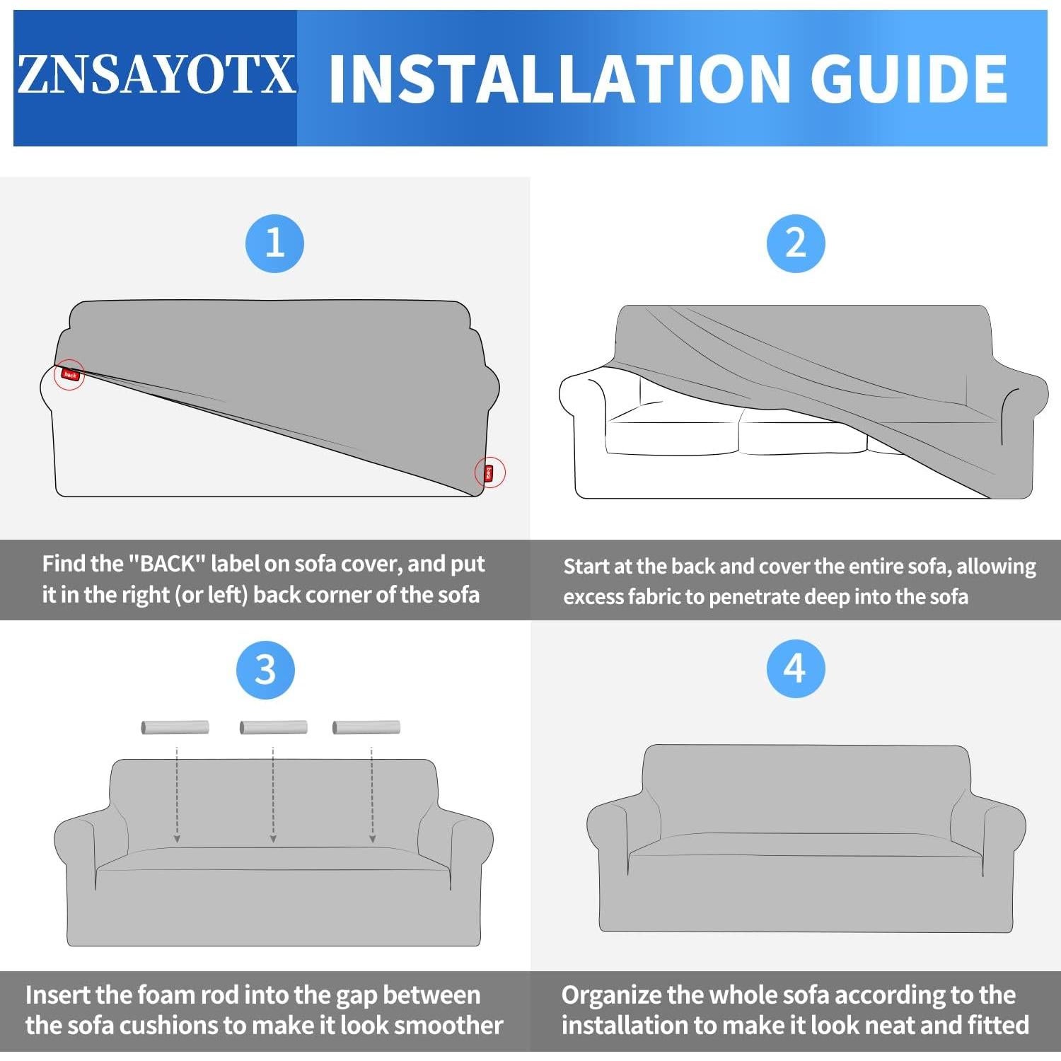 Funda de Silla ZNSAYOTX Jacquard Verde Militar 1 Pieza