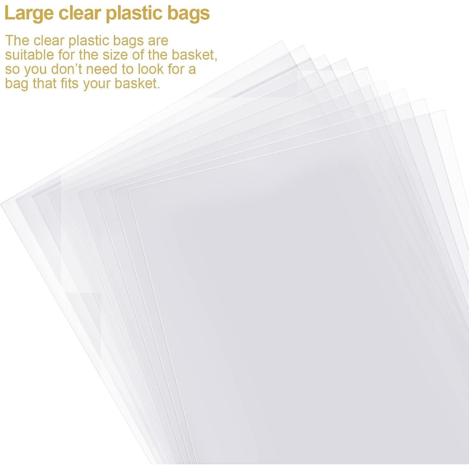 Juego de 50 Cestas de Regalo Canlierr con Lazos y Bolsas