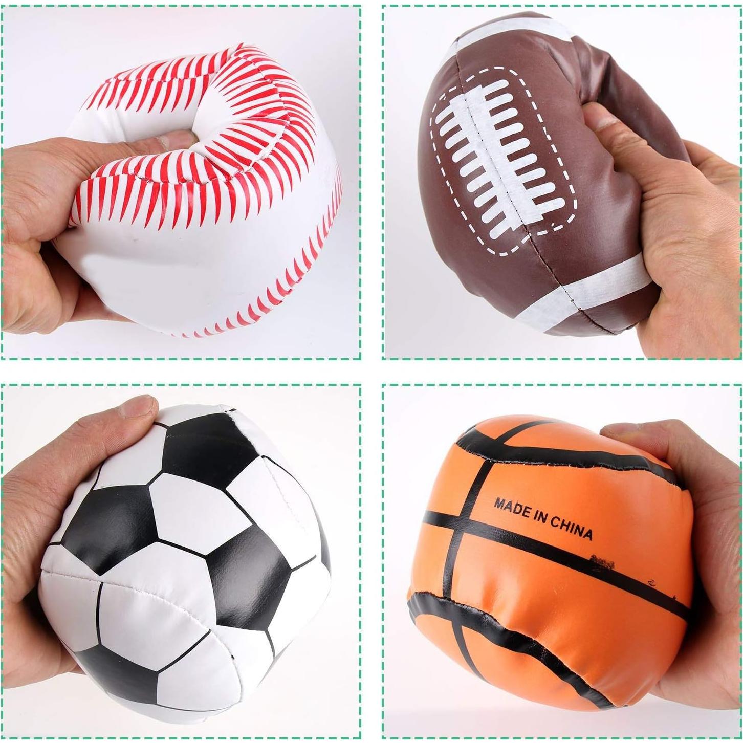 Set de 4 Pelotas de Felpa Liberty Imports para Niños