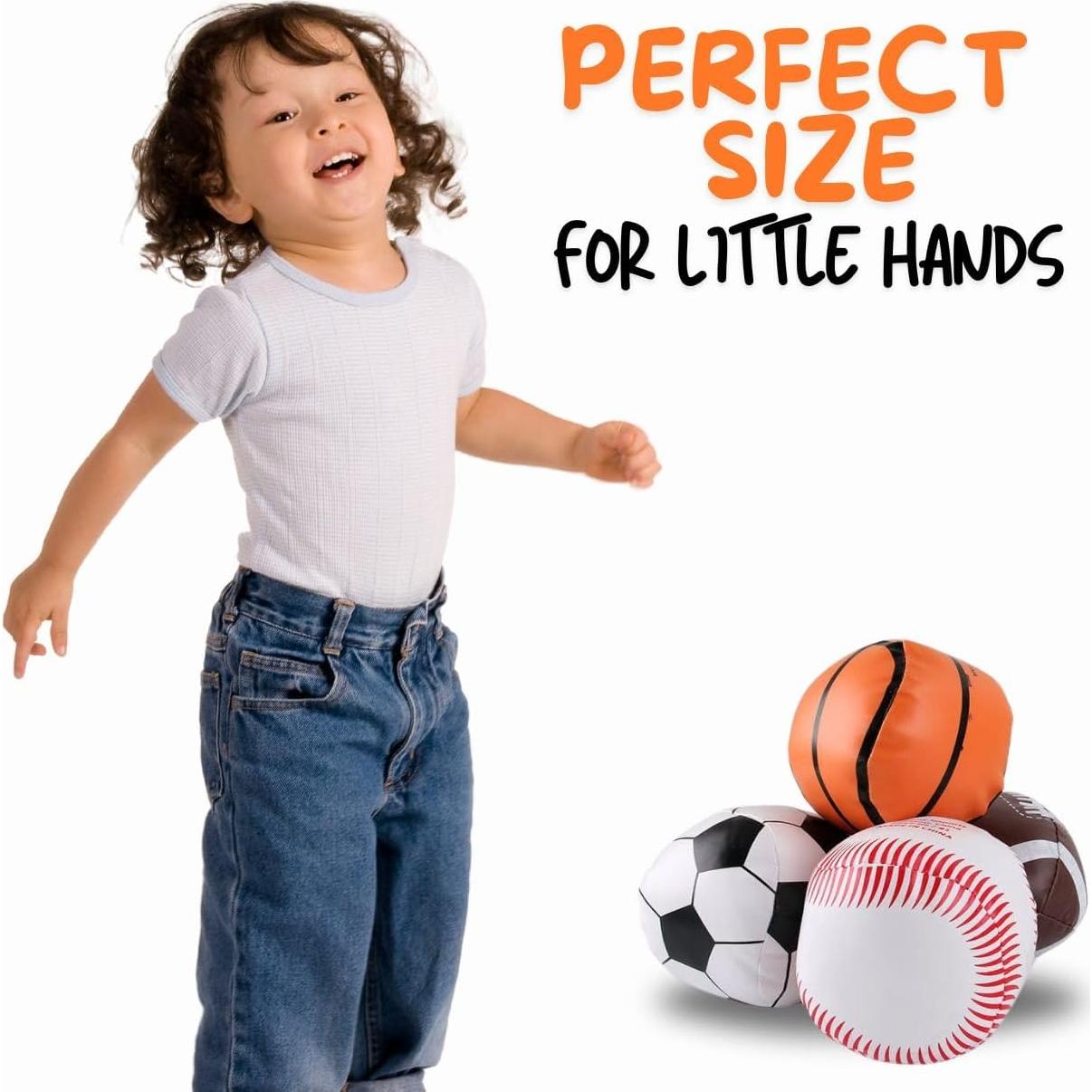 Set de 4 Pelotas de Felpa Liberty Imports para Niños