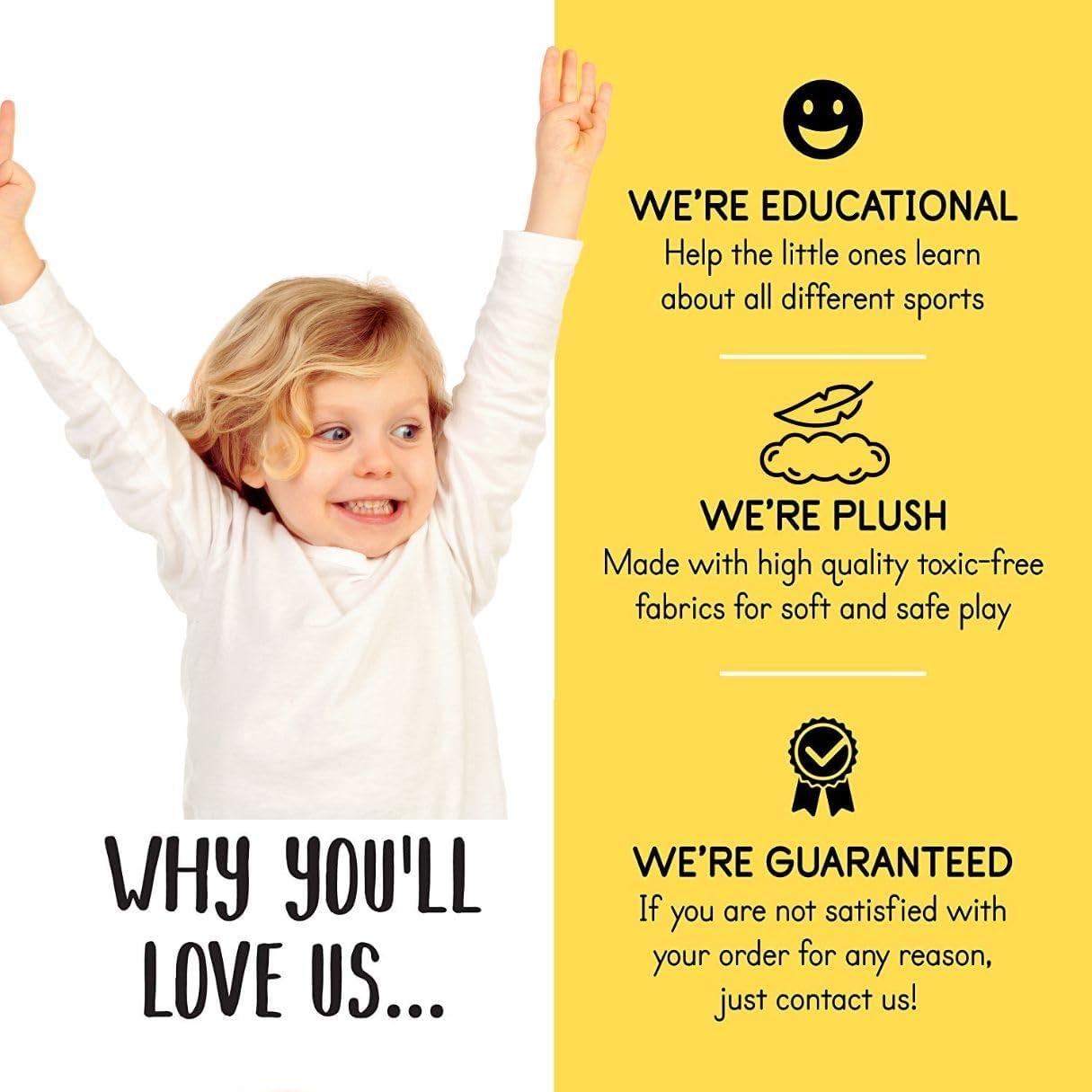 Set de 4 Pelotas de Felpa Liberty Imports para Niños