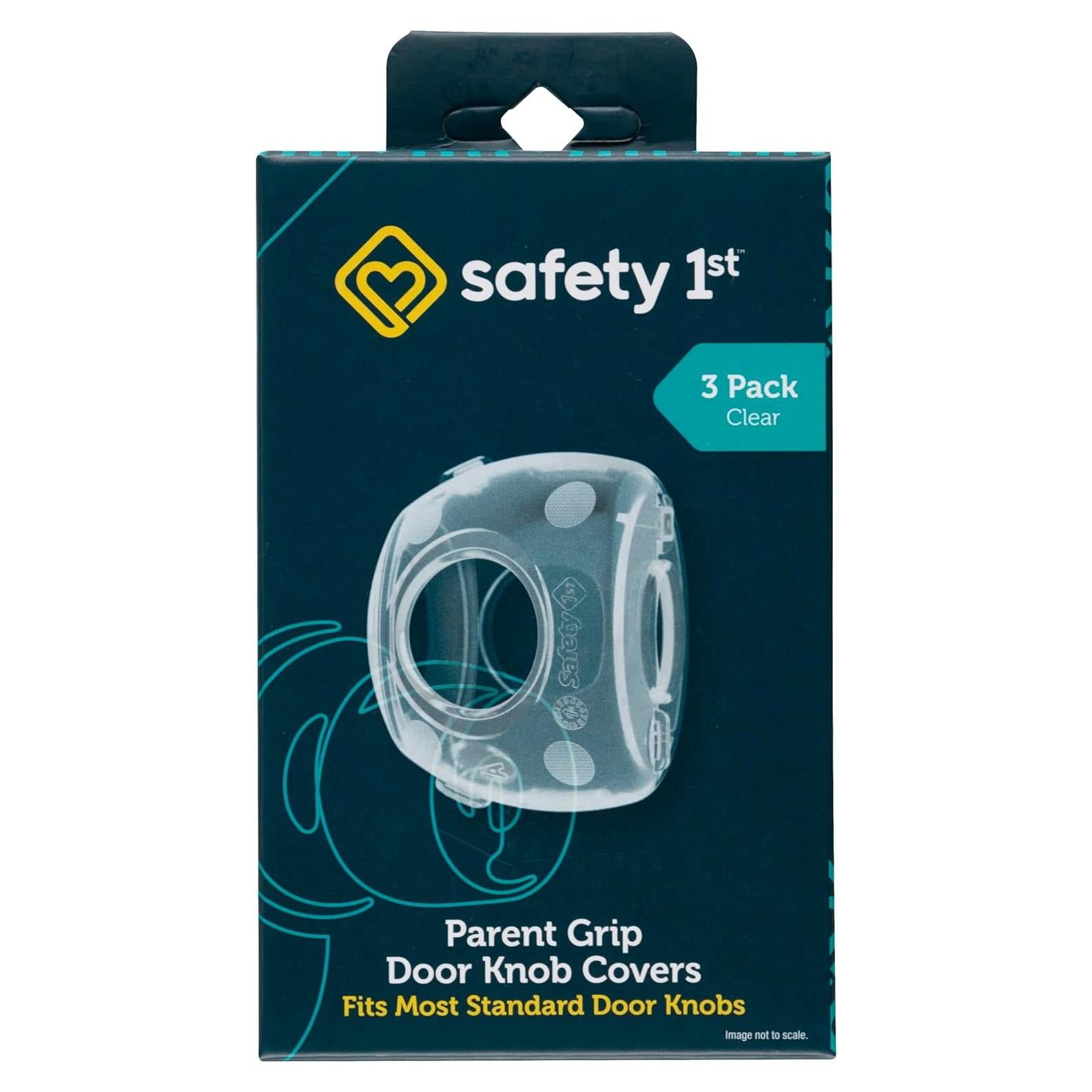 Cubiertas de pomo de puerta Safety 1st - 3 unidades, transparentes
