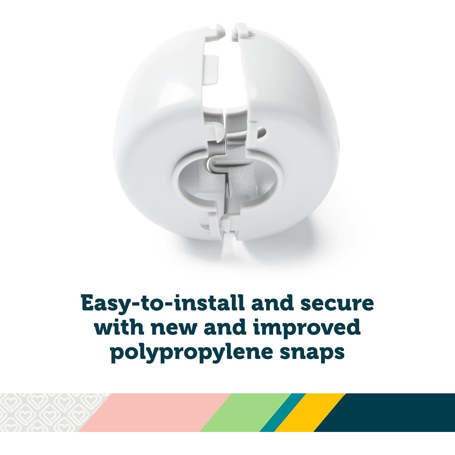 Cubiertas de pomo de puerta Safety 1st - 3 unidades, transparentes