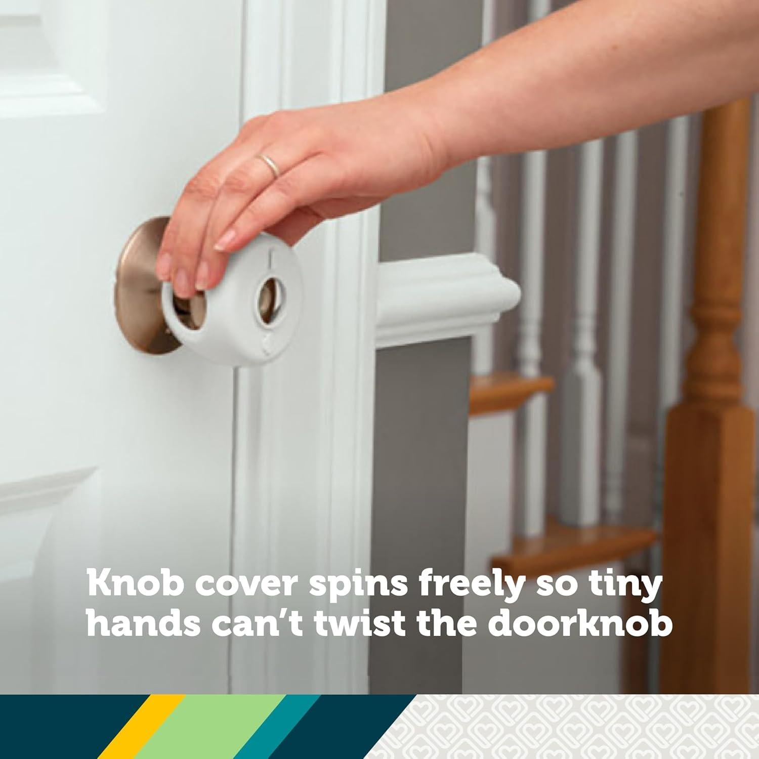 Cubiertas de pomo de puerta Safety 1st - 3 unidades, transparentes