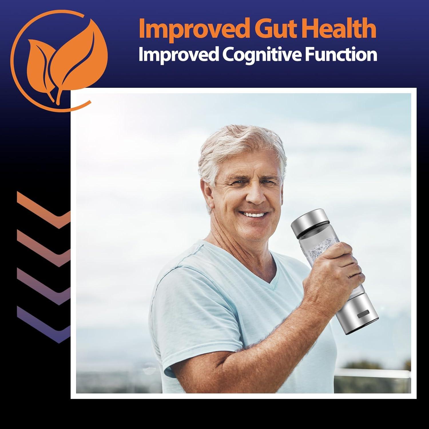 Botella de Agua de Hidrógeno Recargable Fakllod 460ml