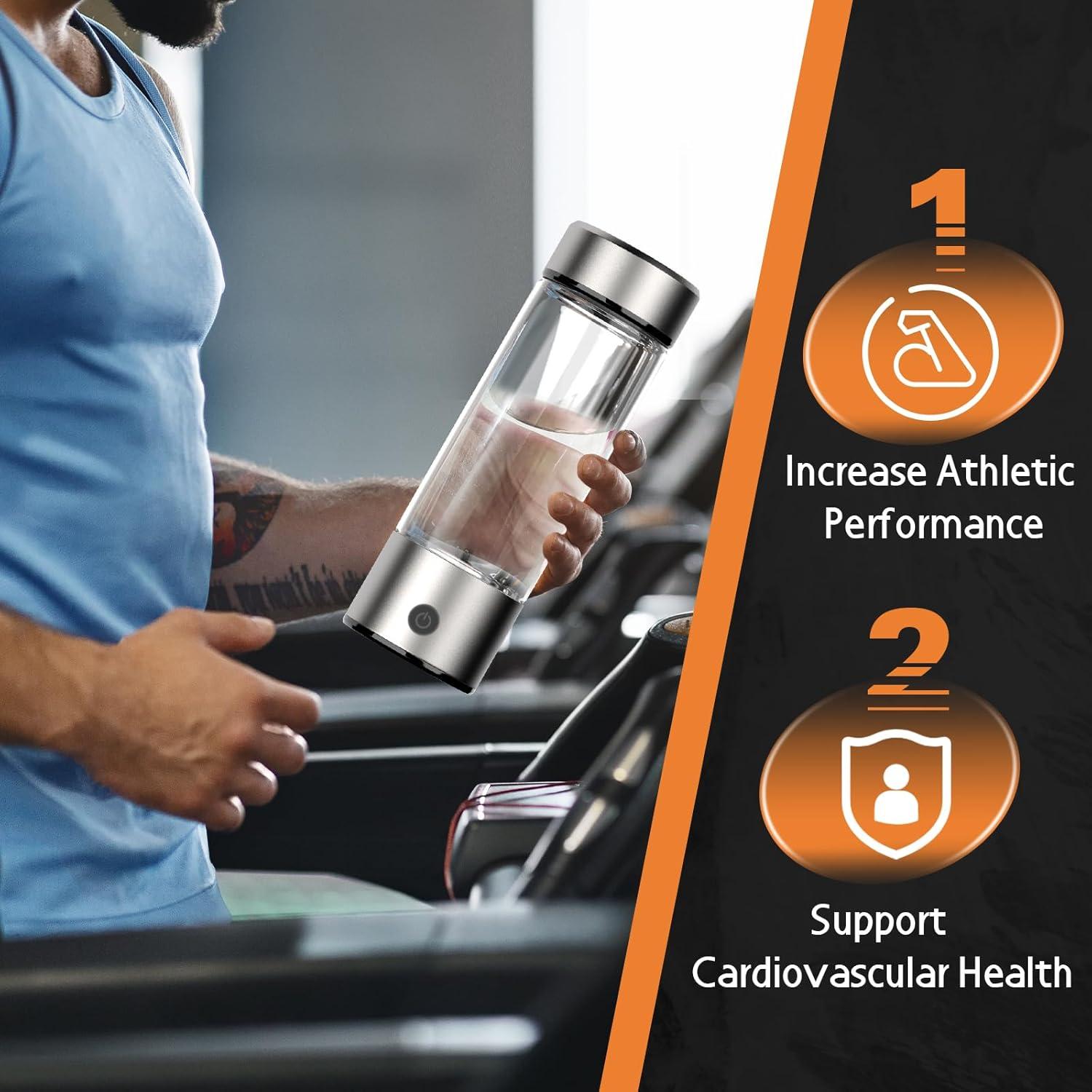 Botella de Agua de Hidrógeno Recargable Fakllod 460ml