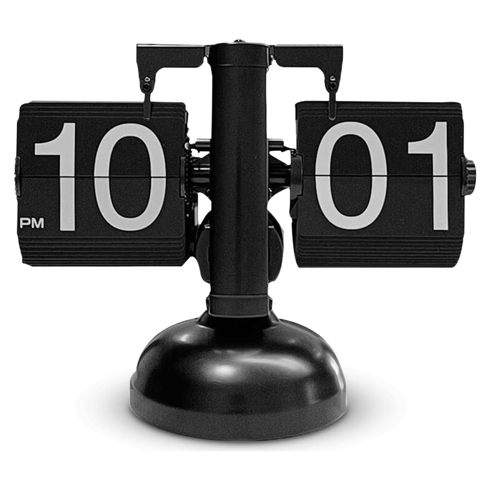 Reloj de Escritorio Digital Retro HERCHR Negro Mecánico