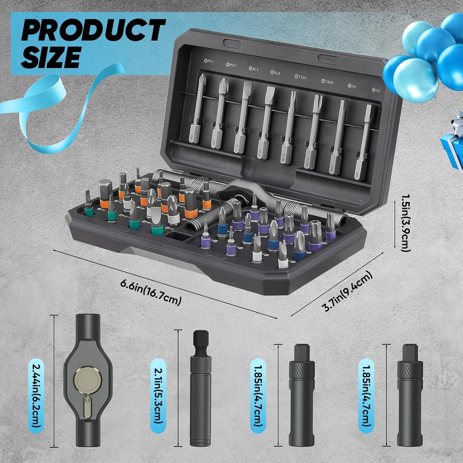 Set de Destornilladores Magnéticos Saker 42 en 1 Ergonomico
