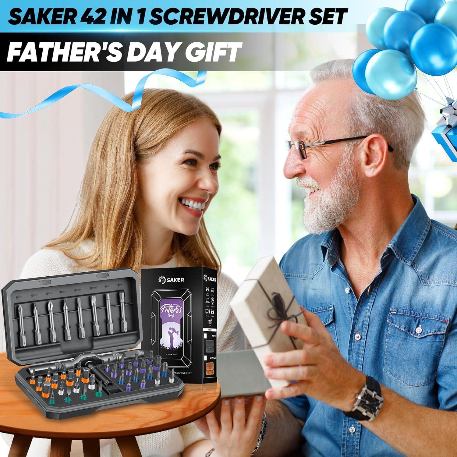 Set de Destornilladores Magnéticos Saker 42 en 1 Ergonomico