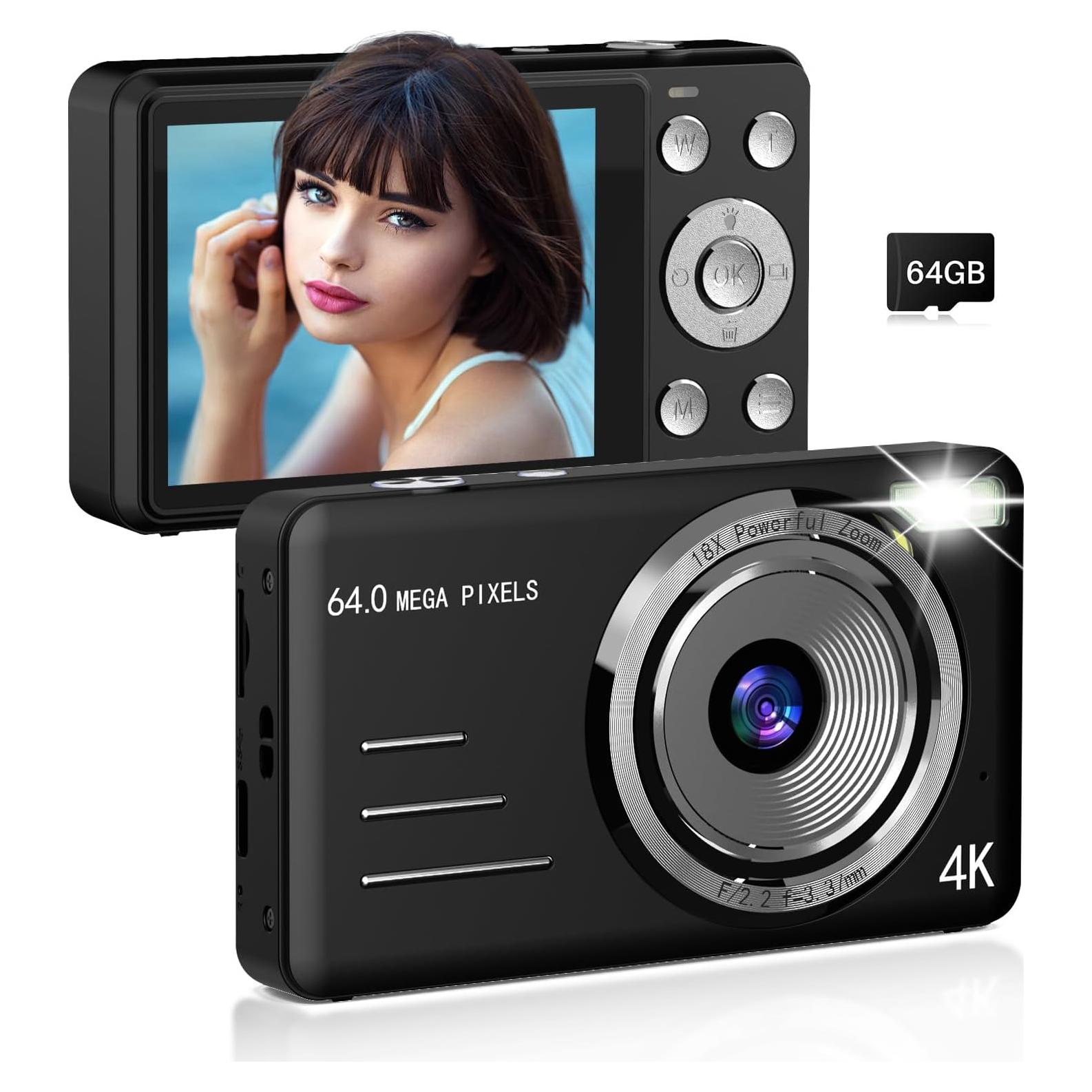 Cámara Digital Forc X01 Pro 64MP 4K para Niños con 64GB