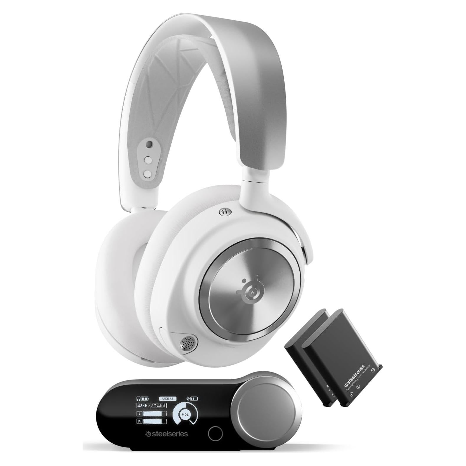 Auriculares Gaming Inalámbricos SteelSeries Arctis Nova Pro - Cancelación de Ruido - PS5, PC, Switch - Blanco