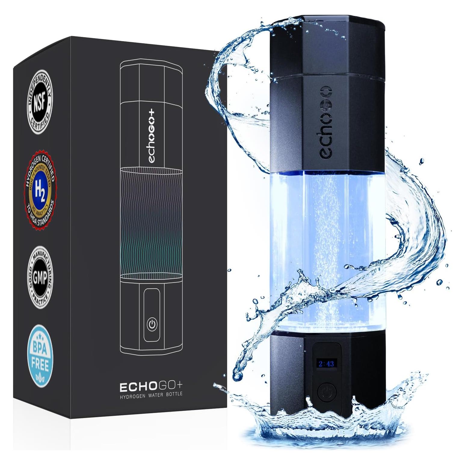 Botella de Agua Hidrógeno Echo Go+ - 0.3 L - Tecnología Avanzada