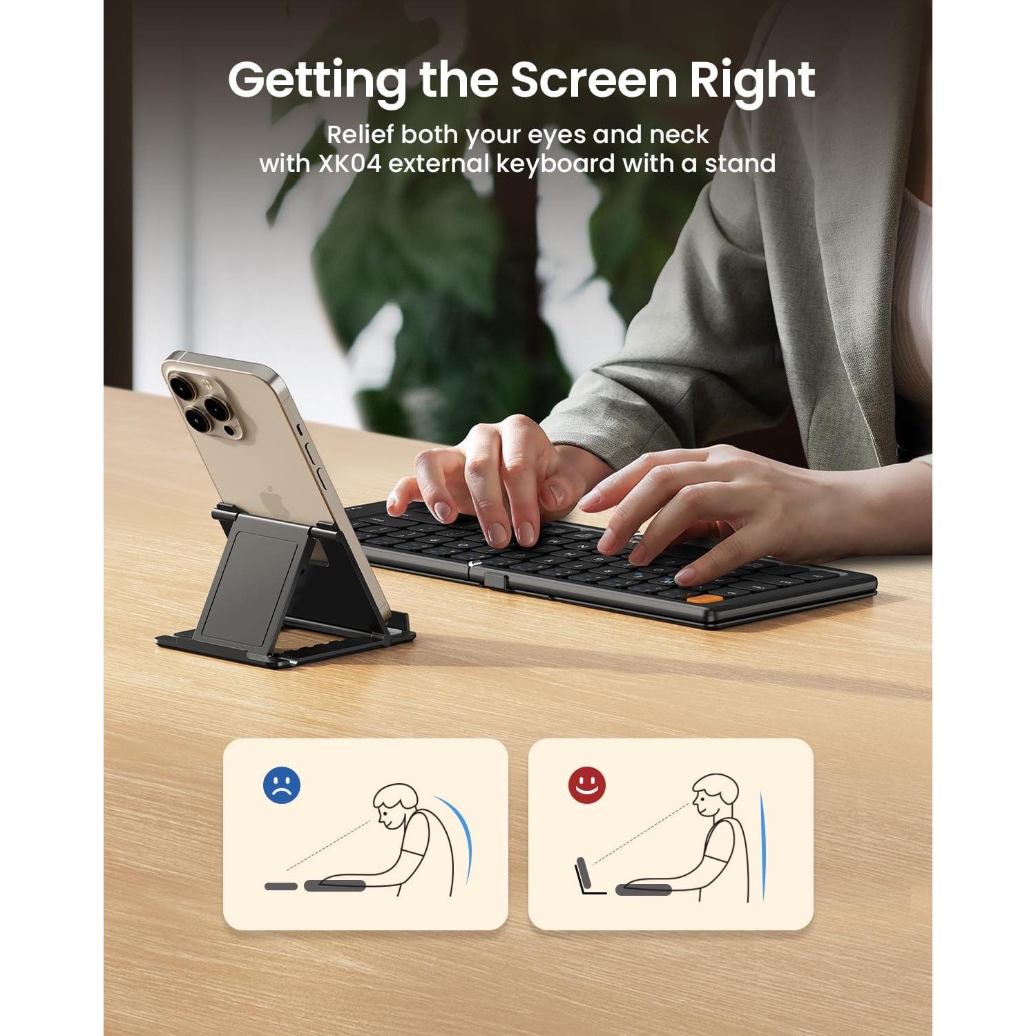 Teclado Plegable Bluetooth ProtoArc XK04 Compacto Negro