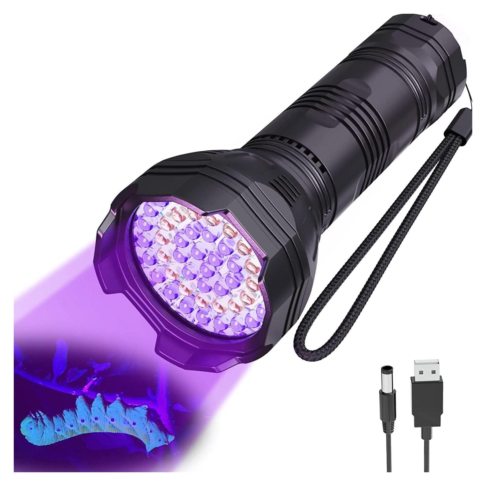 Linterna UV Recargable Minorz CL4000 365-395nm 51 LEDs
