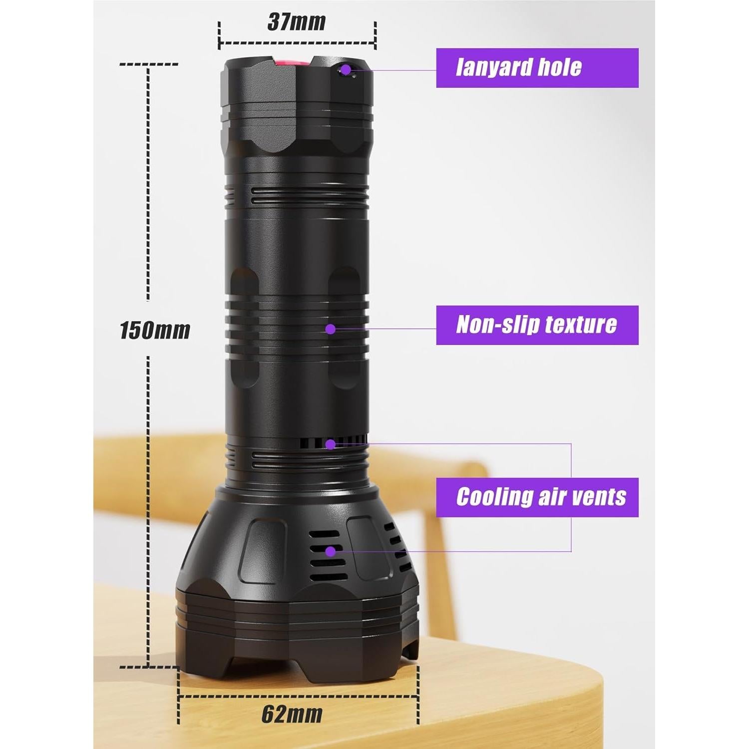 Linterna UV Recargable Minorz CL4000 365-395nm 51 LEDs