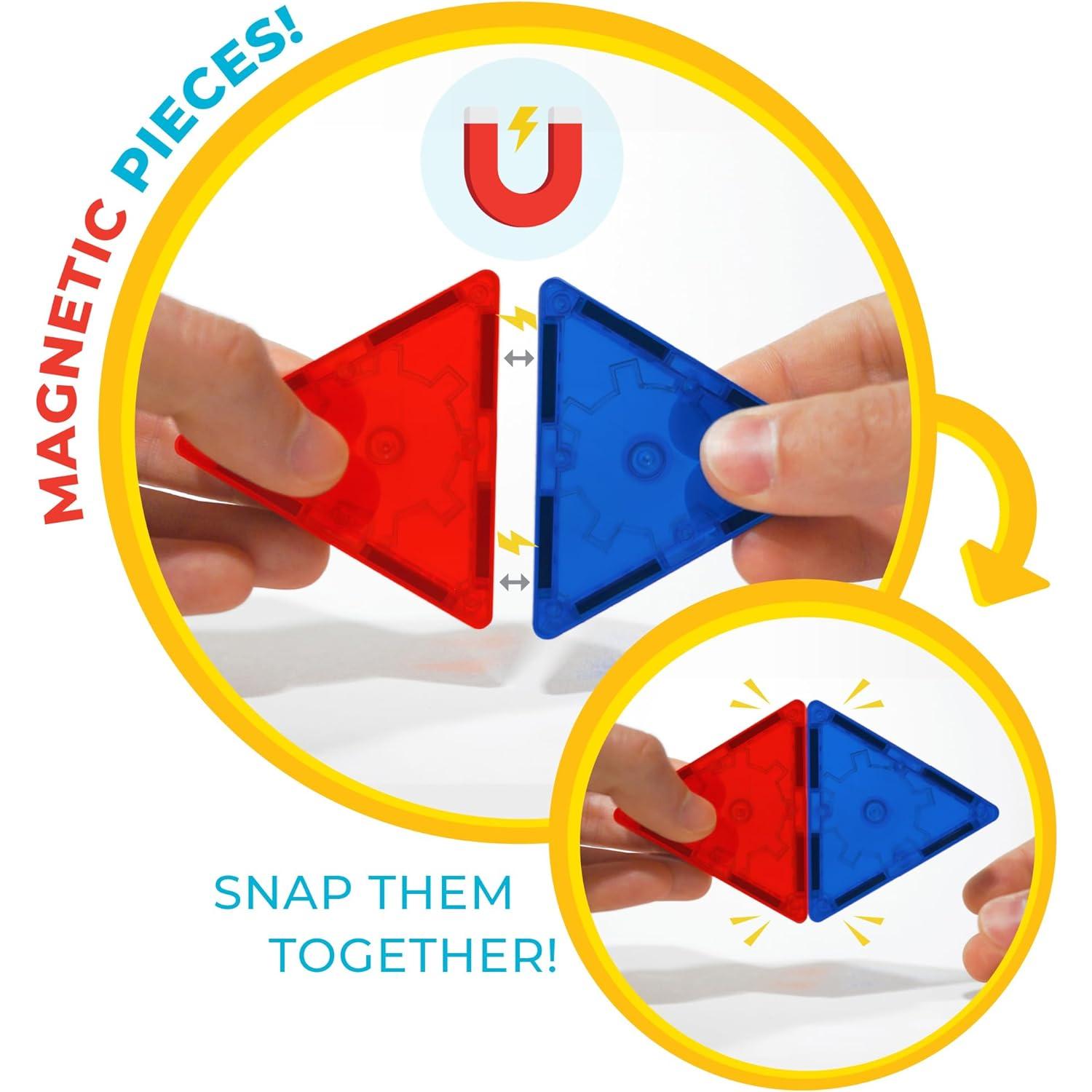 Tytan Official Disney Licensed Mickey Mouse Clubhouse Magnetic Tile Set – 37-Piece