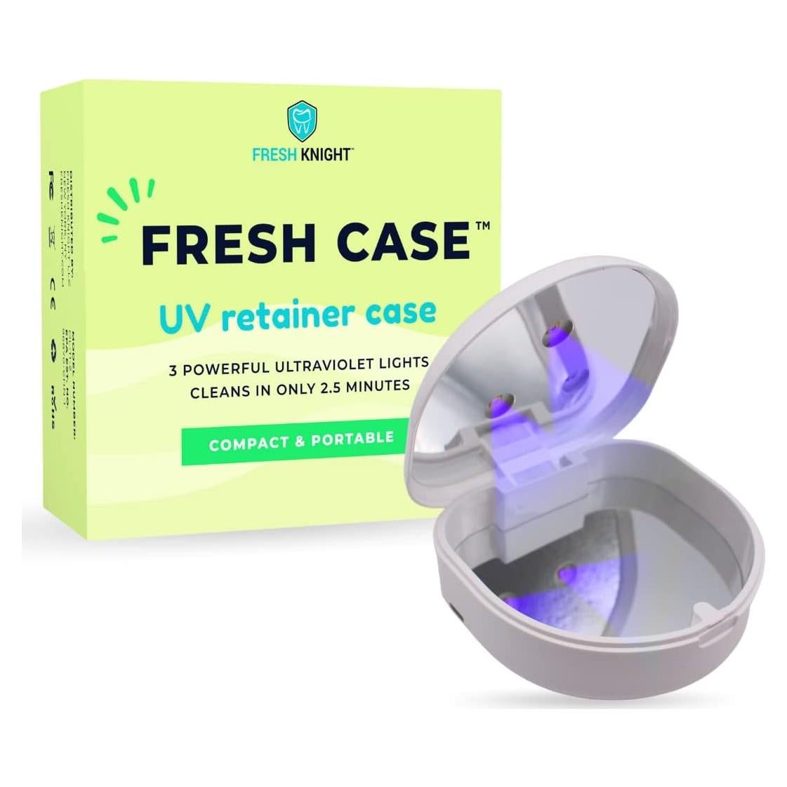 Limpiador de Retenedores Fresh Knight - Estuche UV Blanco