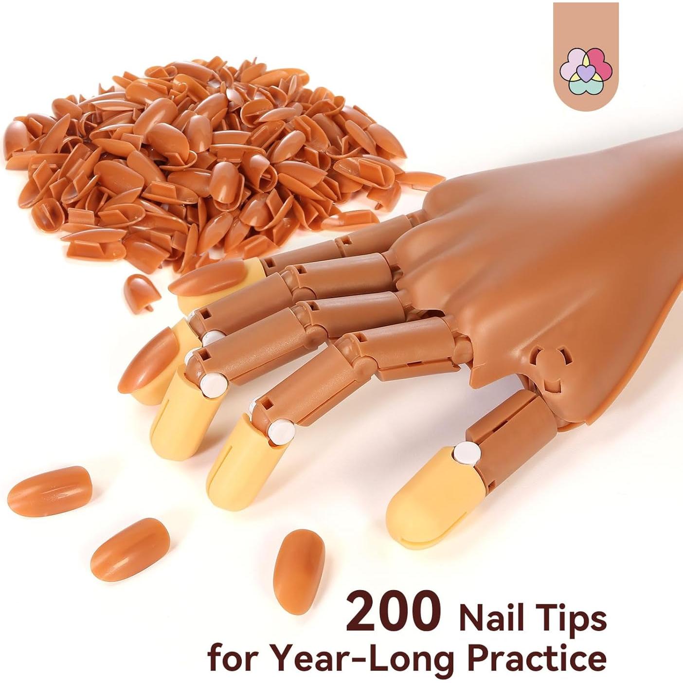 Mano de Práctica para Uñas Acrílicas Saviland 2025 Antideslizante