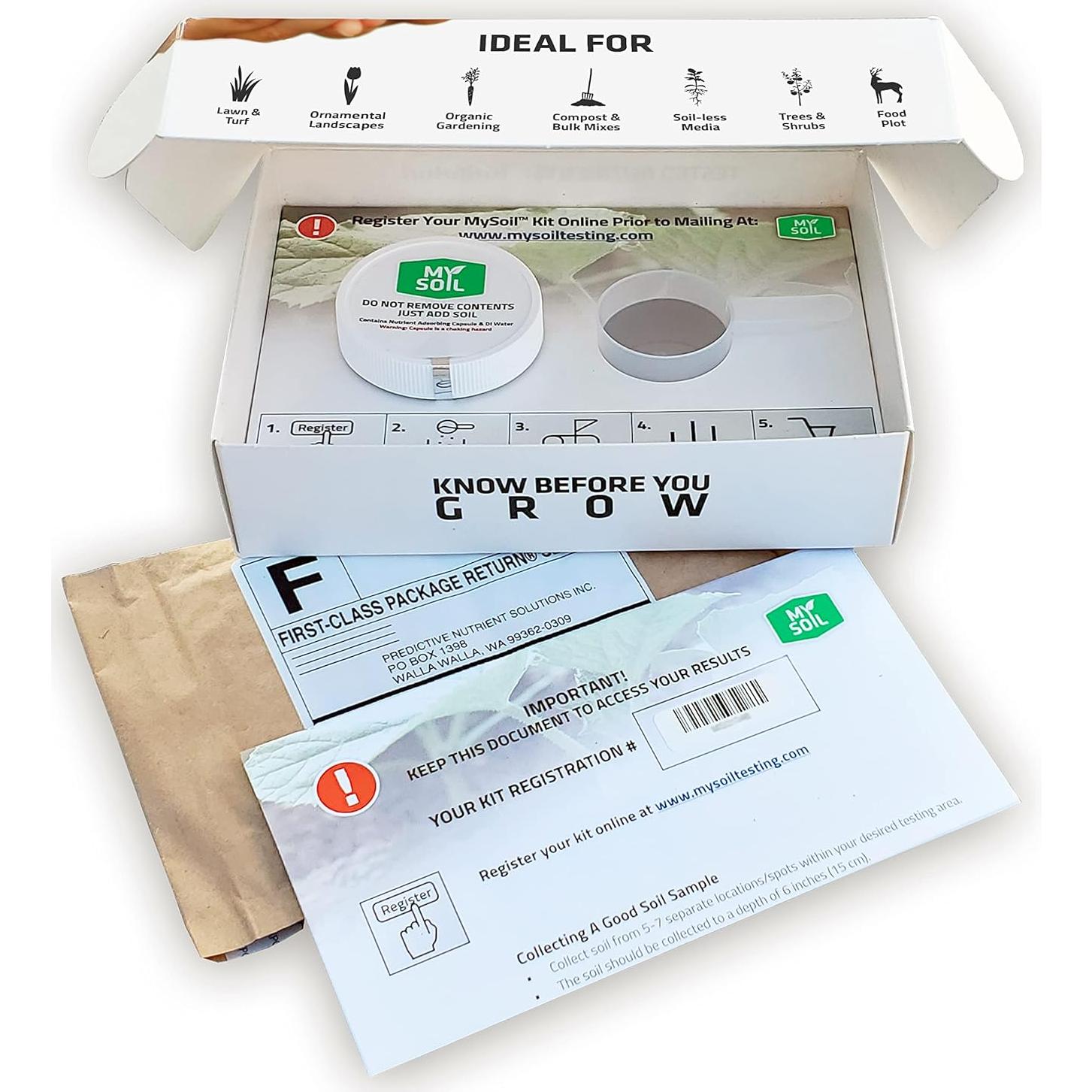 Kit de Prueba de Suelo MySoil - Análisis de Nutrientes y pH