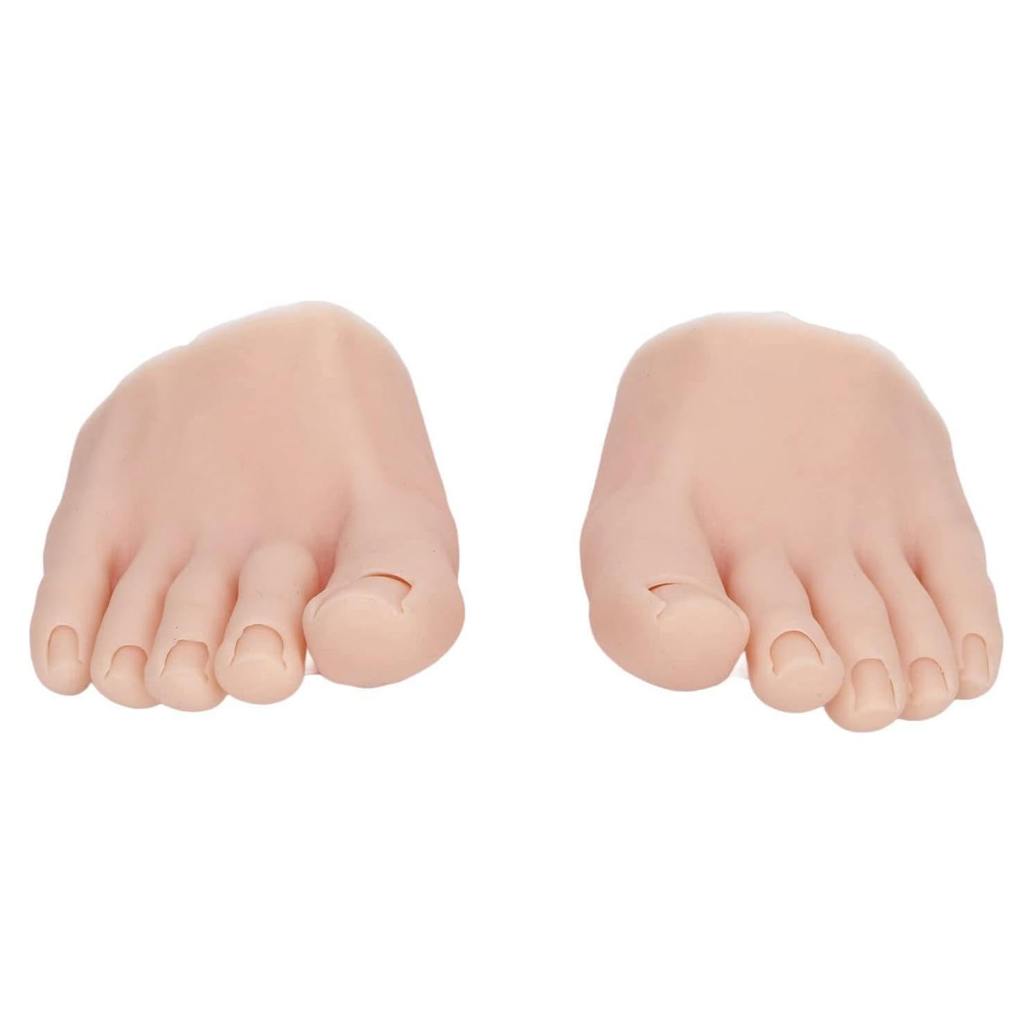 Modelo de Pie de Silicona Ejoyous para Práctica de Uñas - Mediano