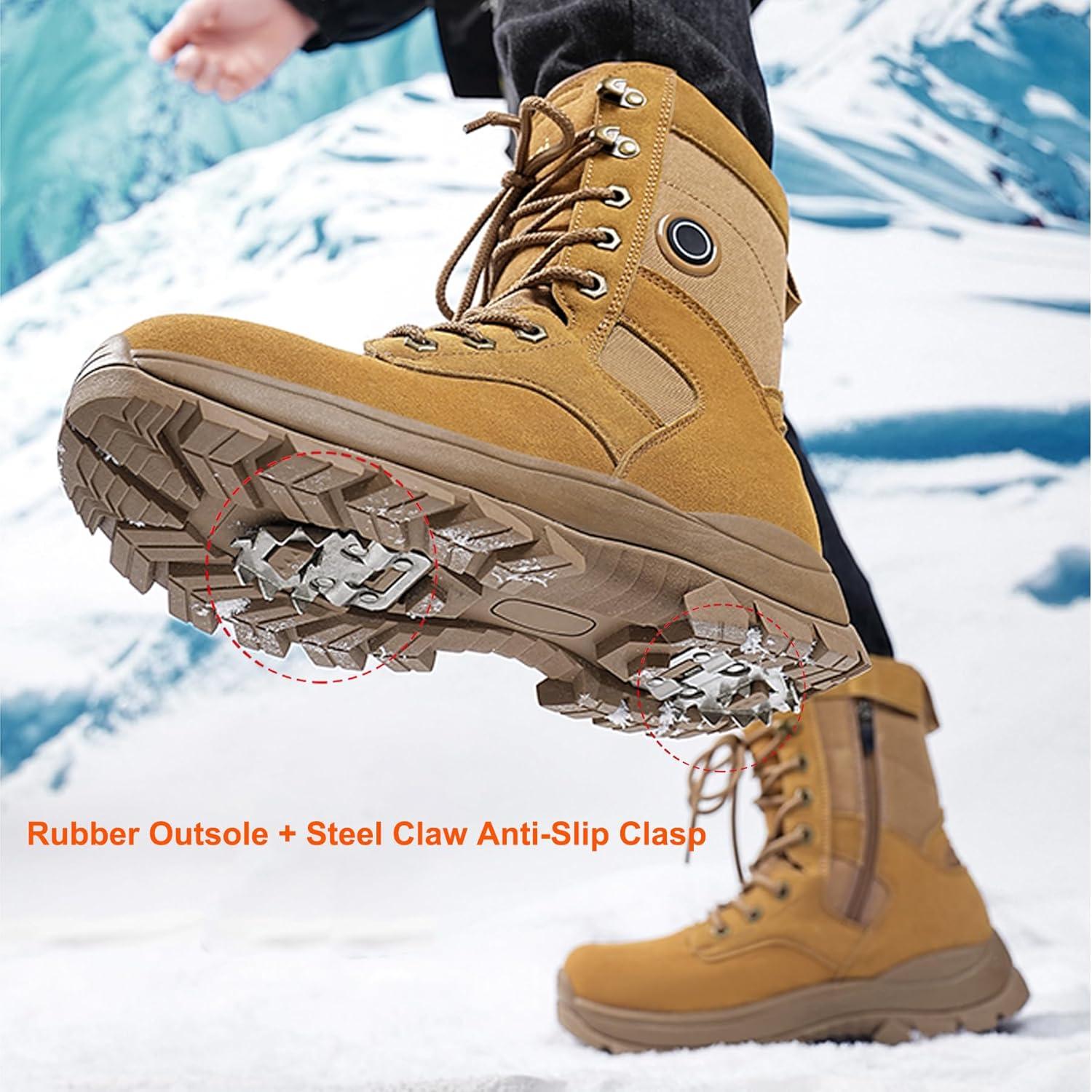 Botas Calentadas Eléctricas Loowoko Unisex Impermeables 3 Niveles